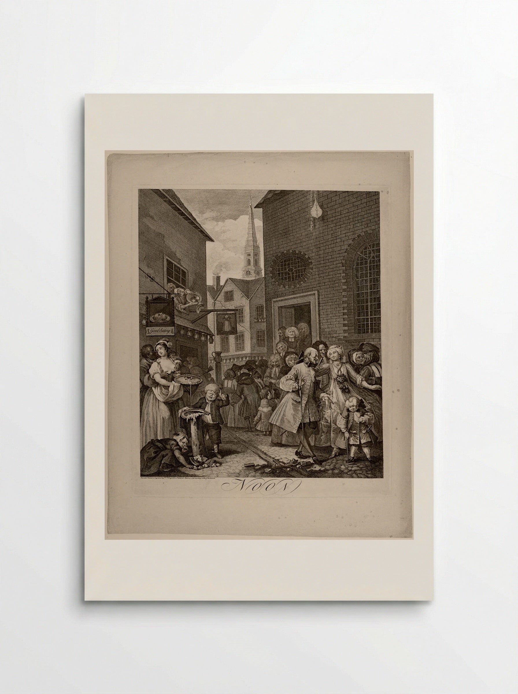Noon - William Hogarth - Poster