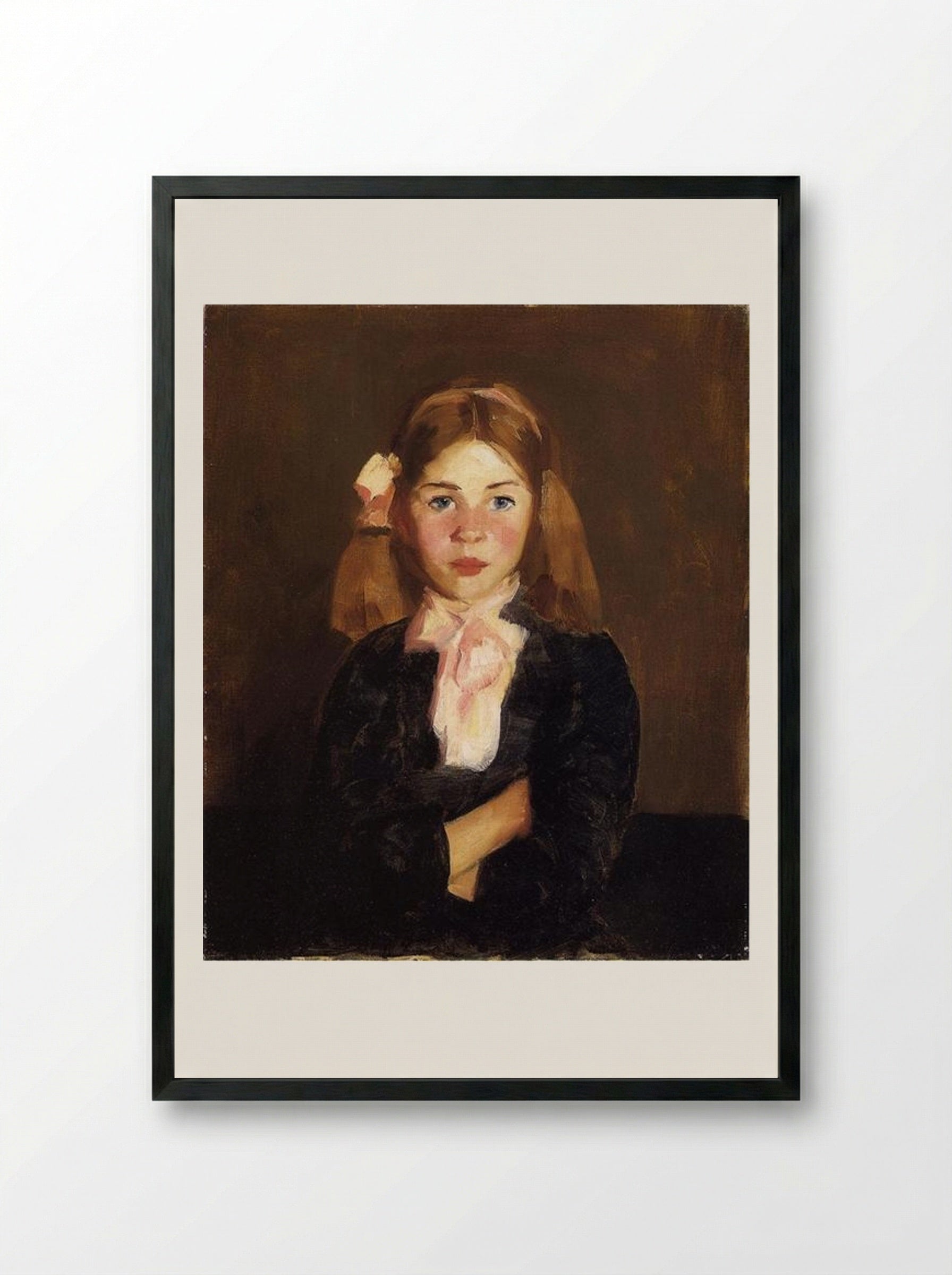 Nora - Robert Henri - Framed Print Black