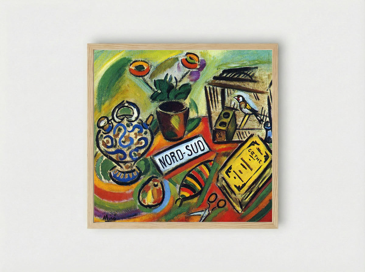 Nord-Sud - Joan Miró - Framed Print Wood