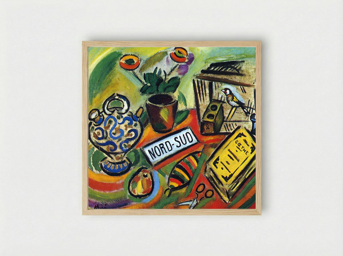 Nord-Sud - Joan Miró - Framed Print Wood