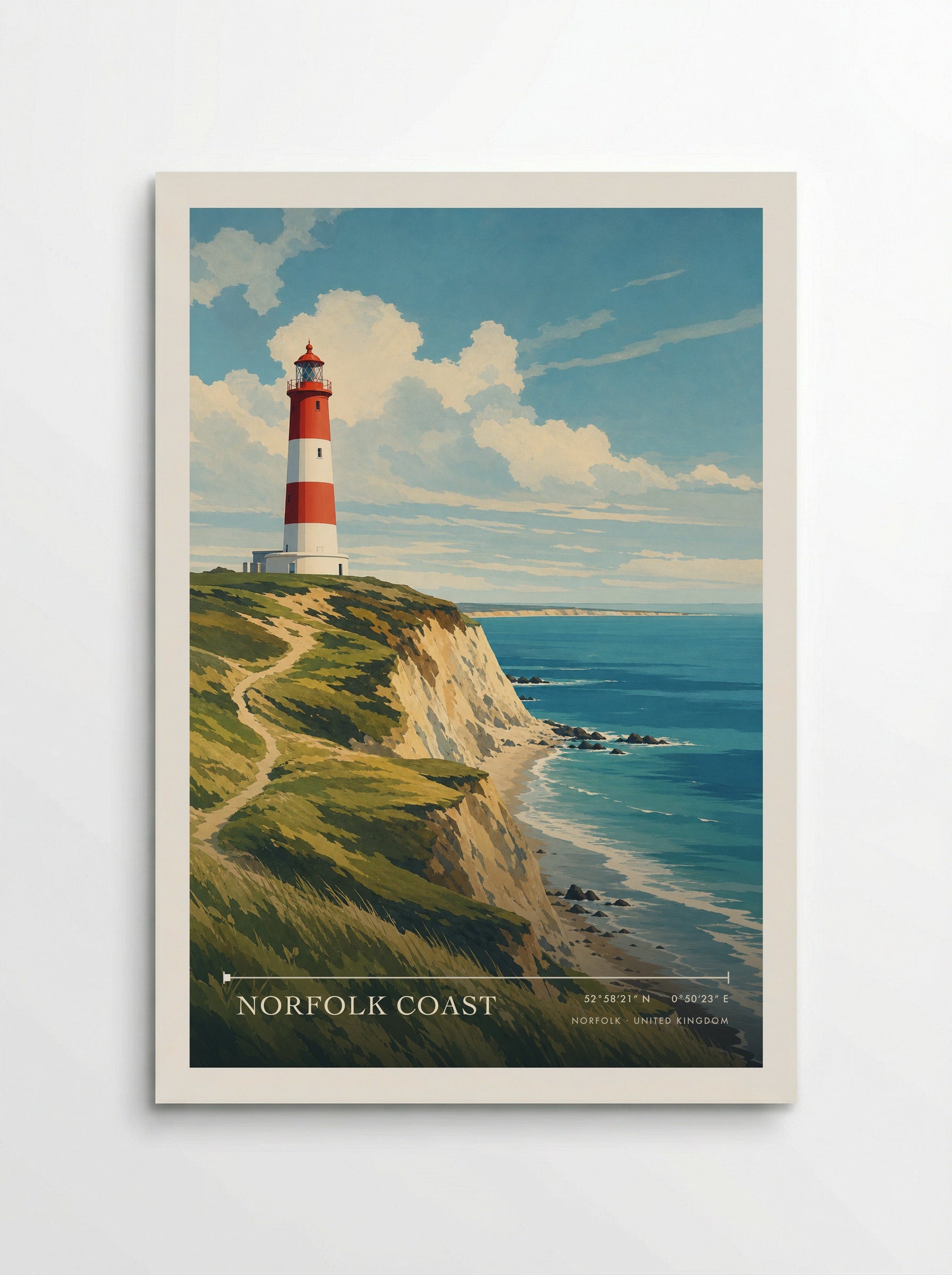 Norfolk Coast United Kingdom Travel Poster - Poster