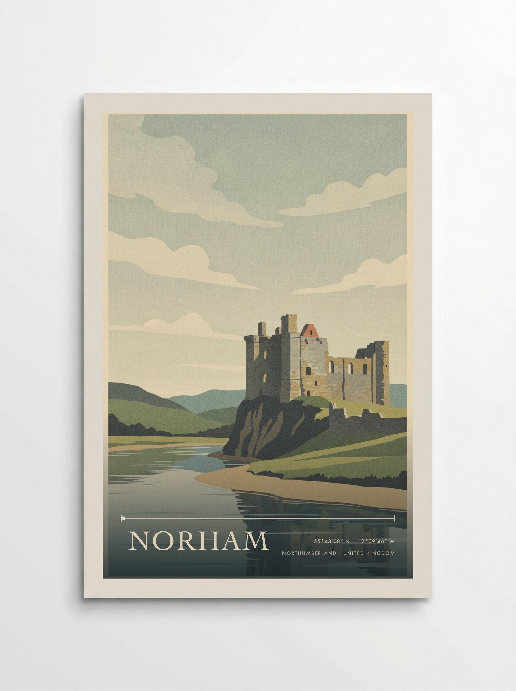 Norham Northumberland United Kingdom Travel Poster - Poster
