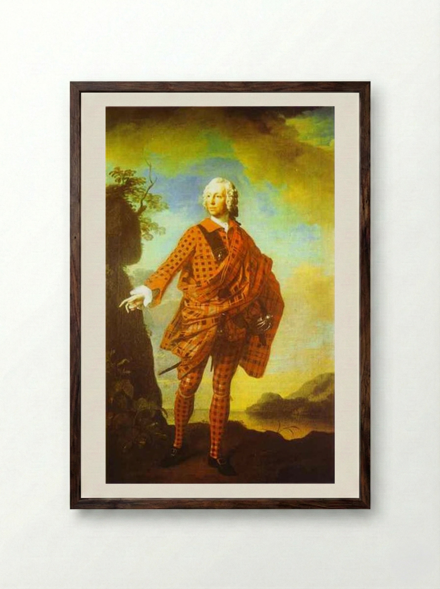 Norman MacLeod of MacLeod - Allan Ramsay - Framed Print Dark Wood