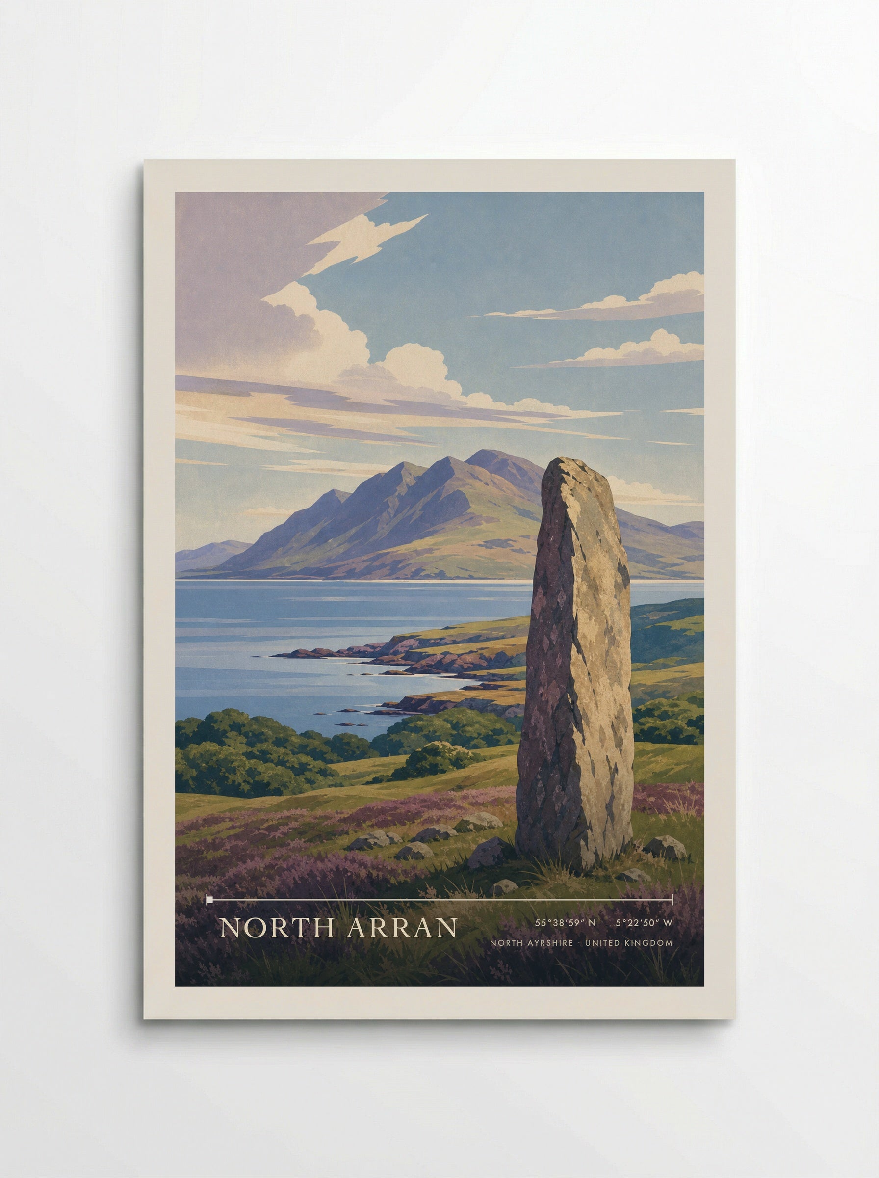 North Arran North Ayrshire United Kingdom Travel Poster - Poster