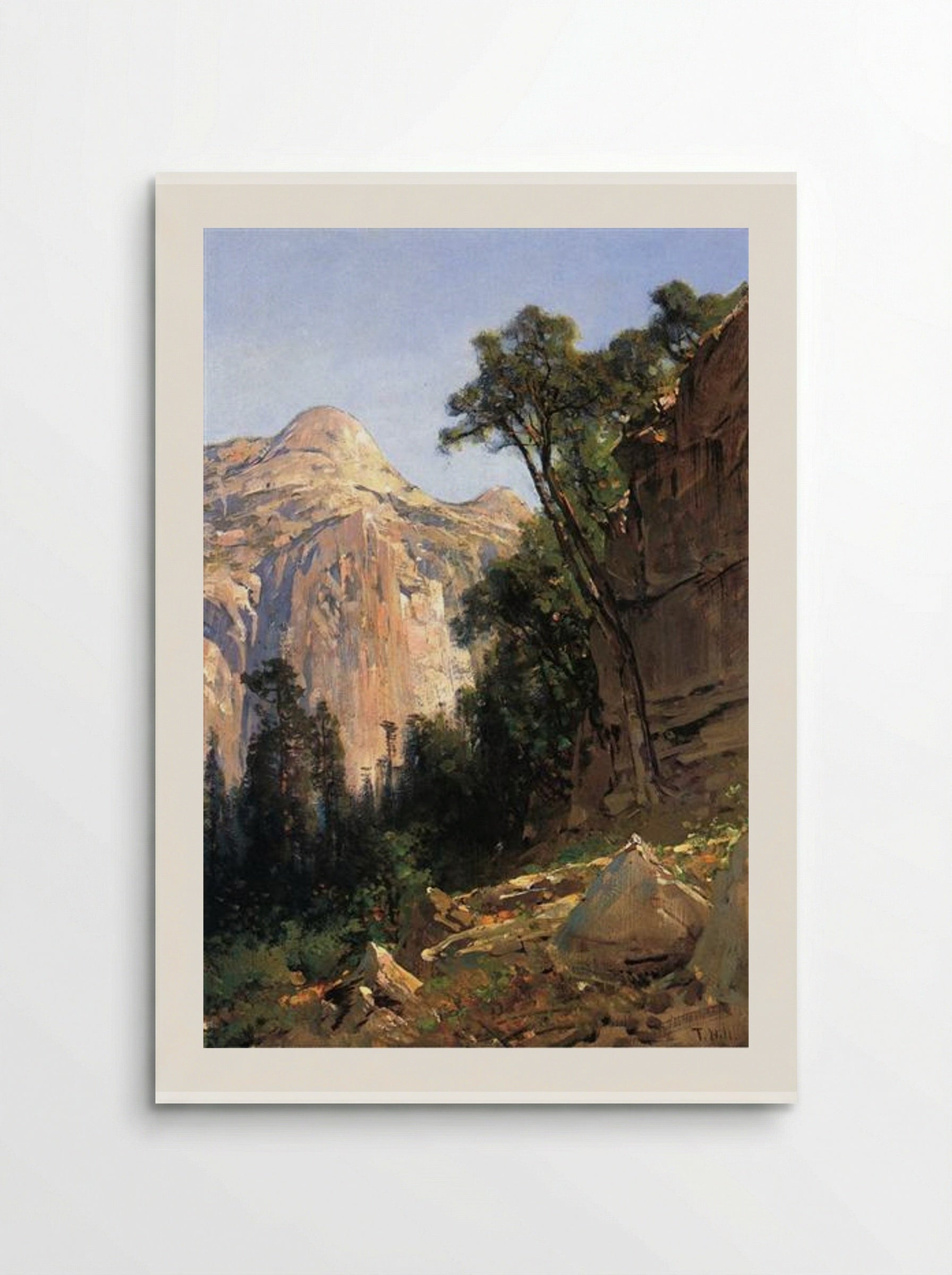 North Dome, Yosemite Valley - Thomas Hill - Poster