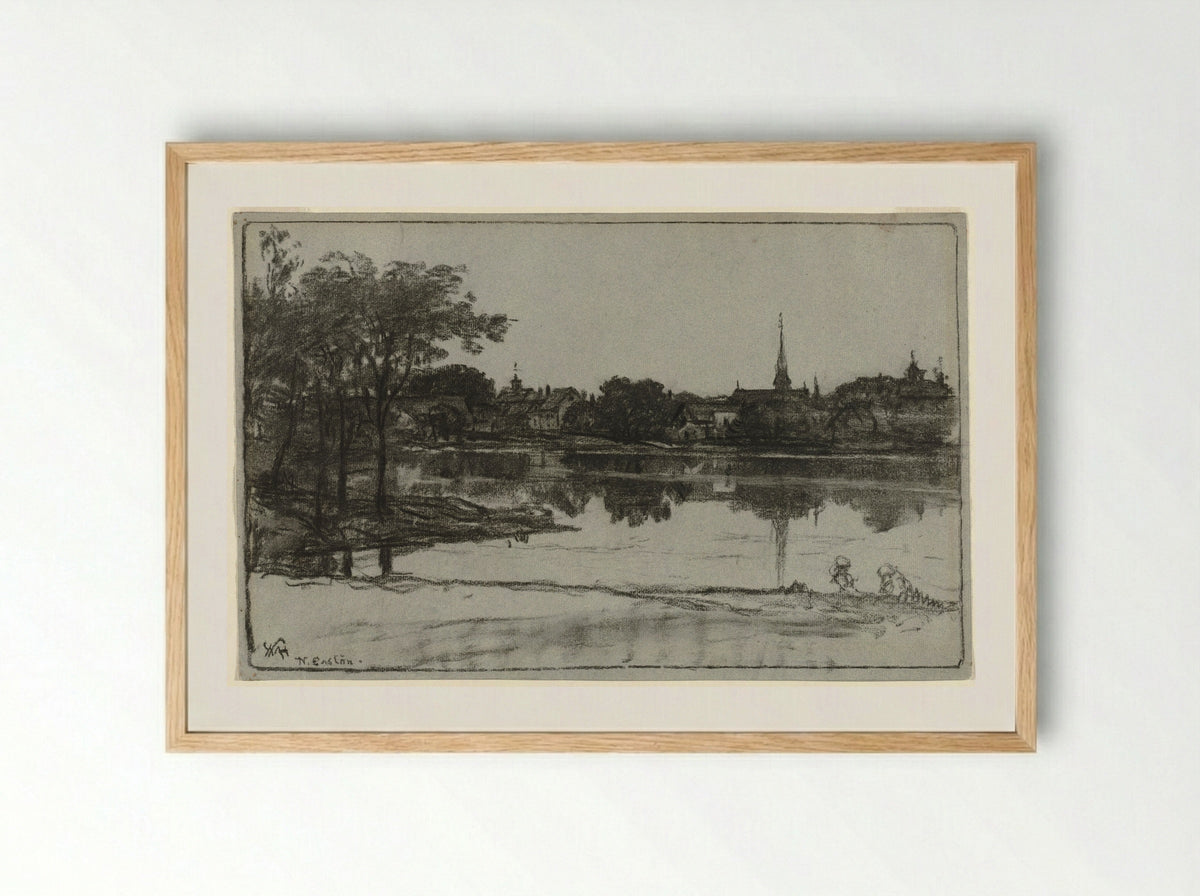 North Easton, Massachusetts - William Morris Hunt - Framed Print Wood