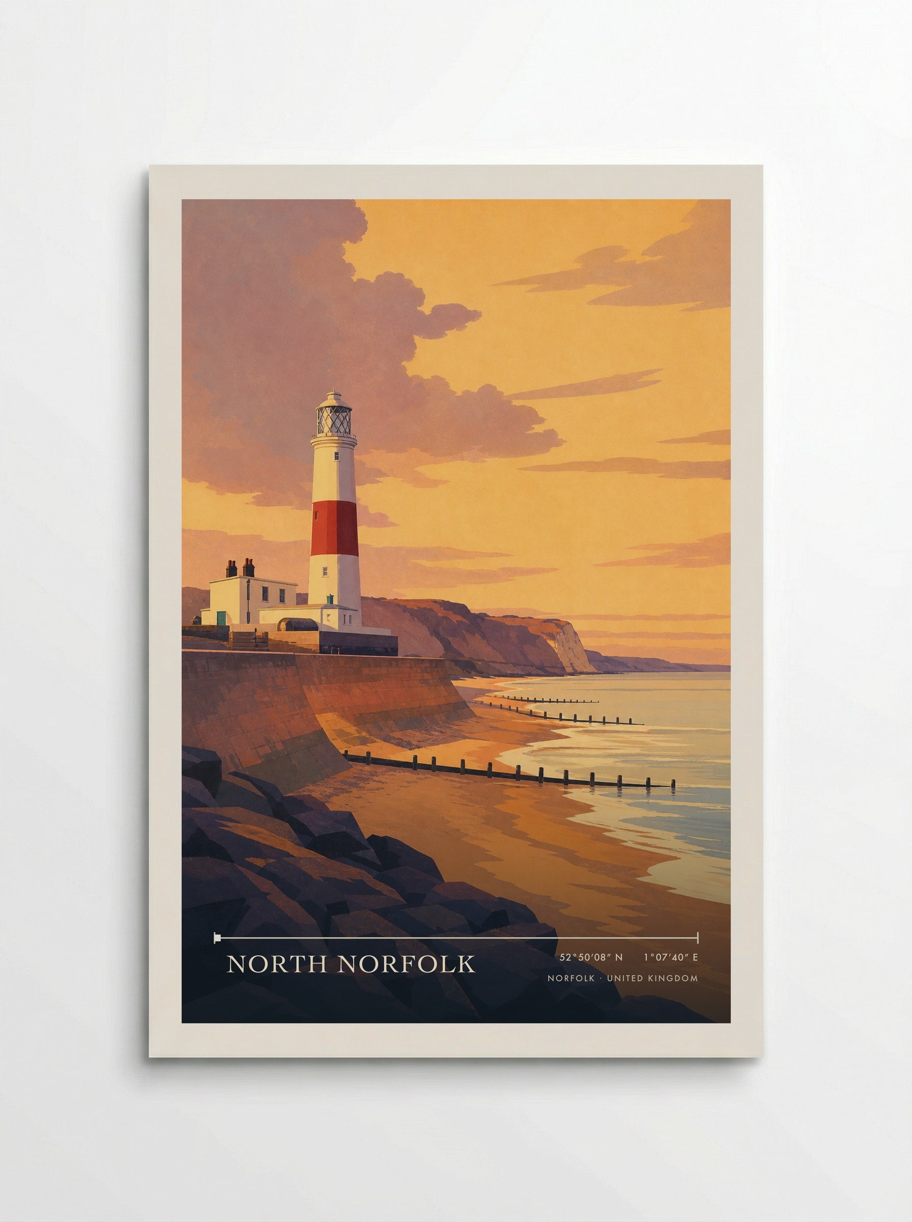 North Norfolk United Kingdom Travel Poster - Poster