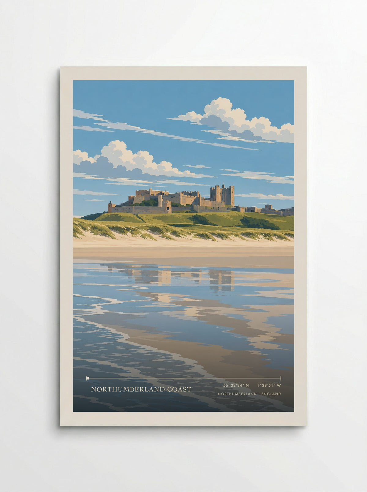 Northumberland Coast | Travel Poster - Poster