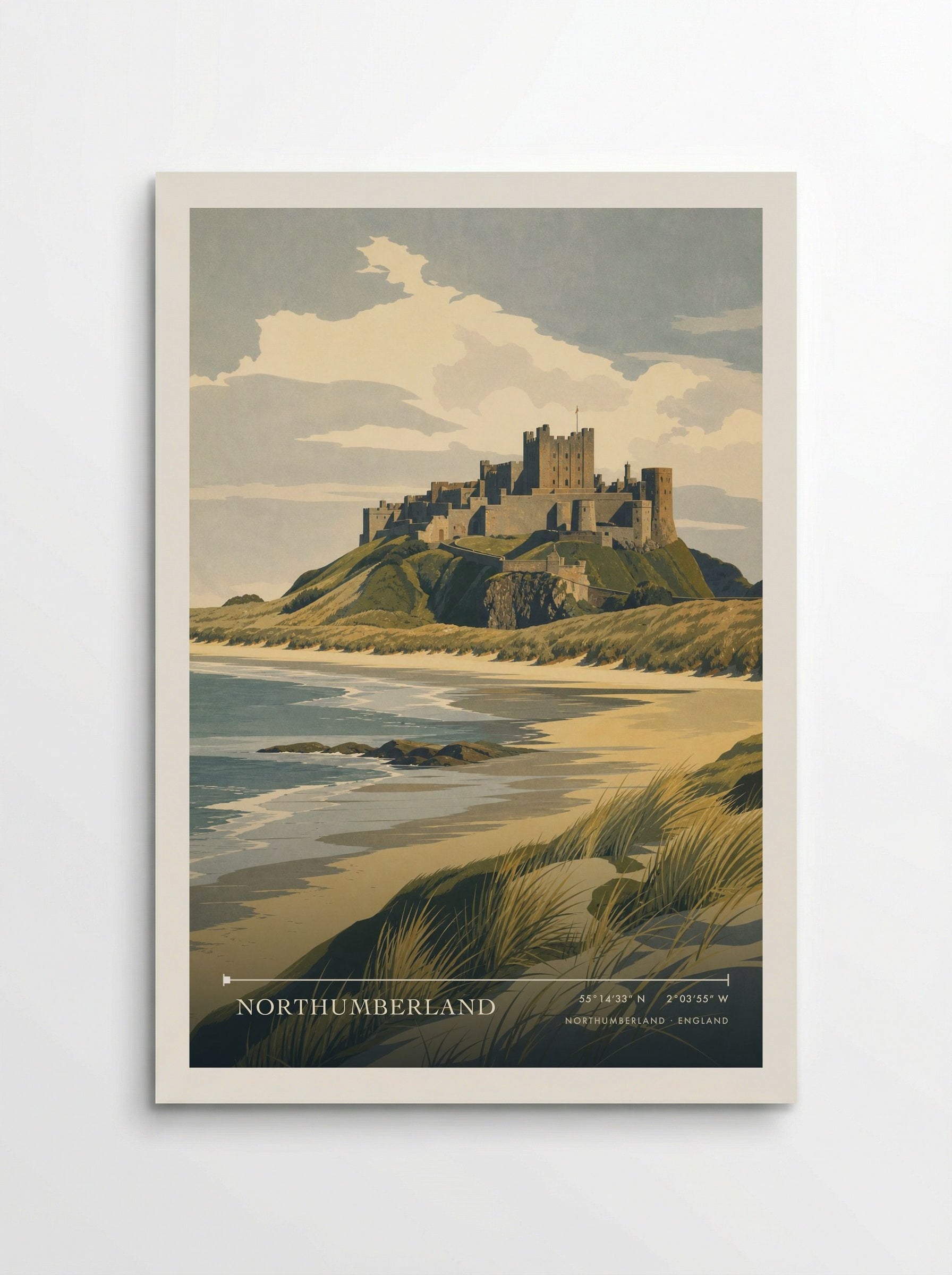 Northumberland England Travel Poster - Poster