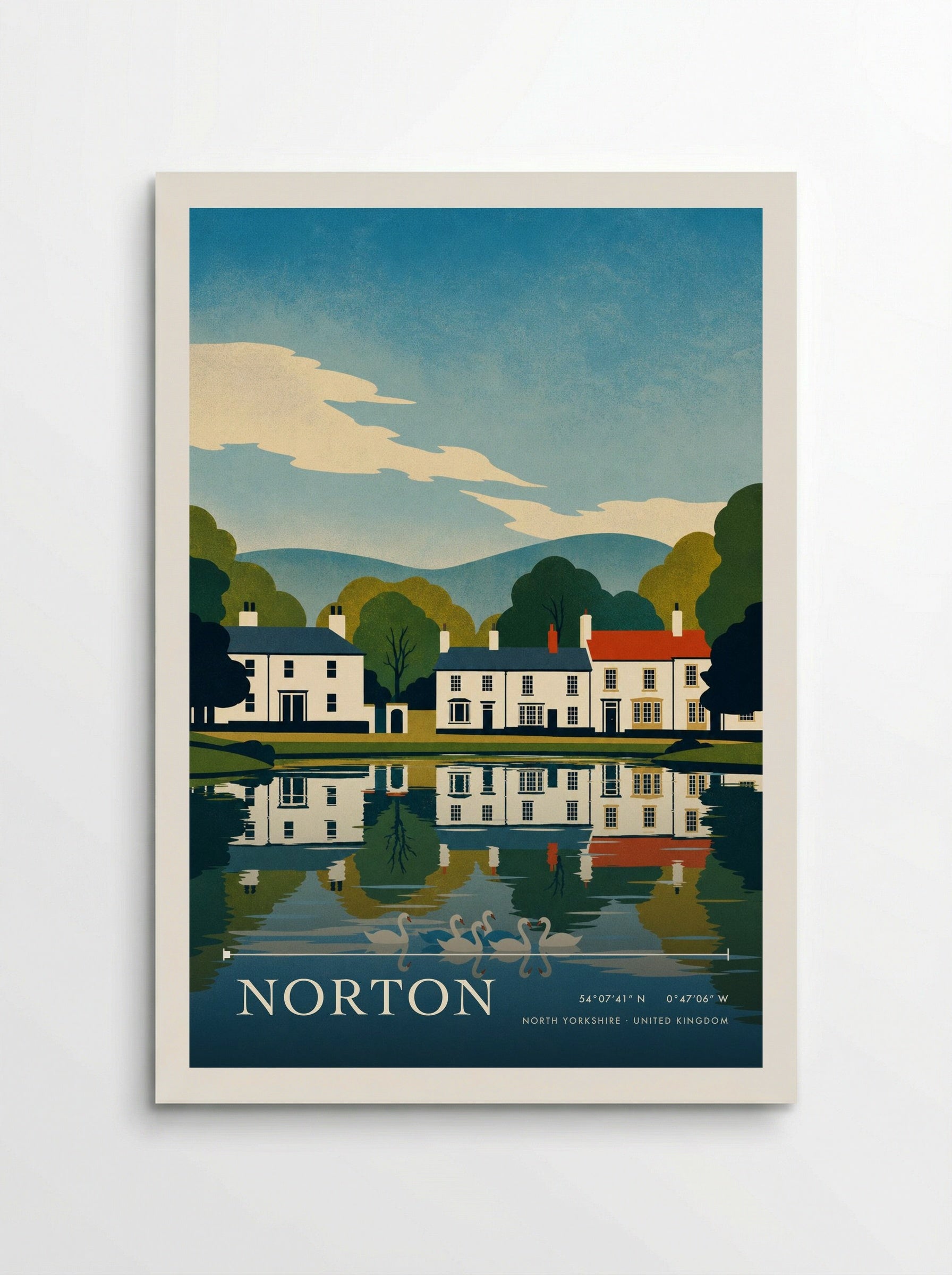 Norton North Yorkshire United Kingdom Travel Poster - Poster