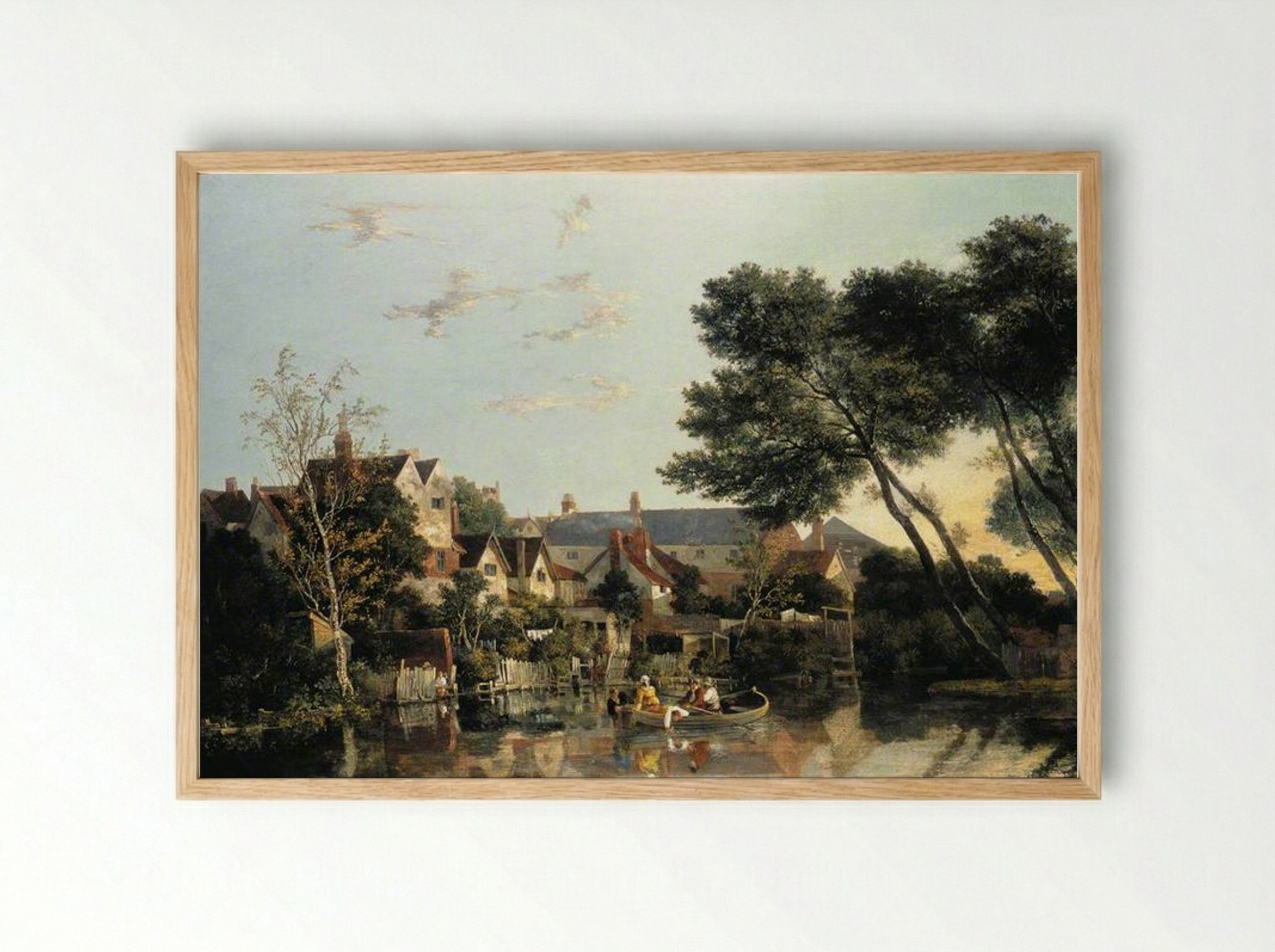 Norwich River: Afternoon - John Crome - Framed Print Wood