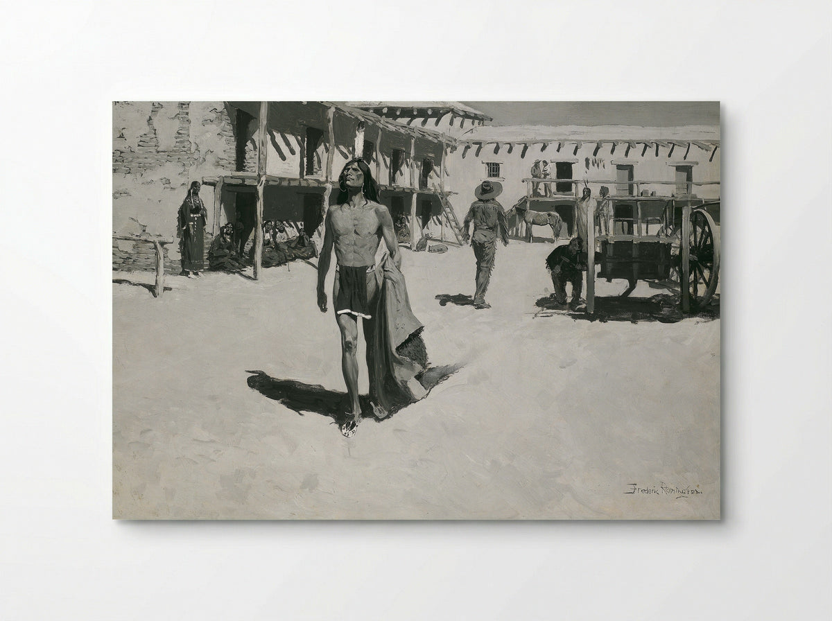 Nothing But Cheerful Looks Followed the Bat - Frederic Remington - Poster