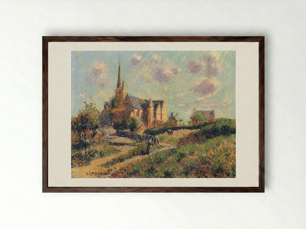Notre Dame de la Clarté - Gustave Loiseau - Framed Print Dark Wood