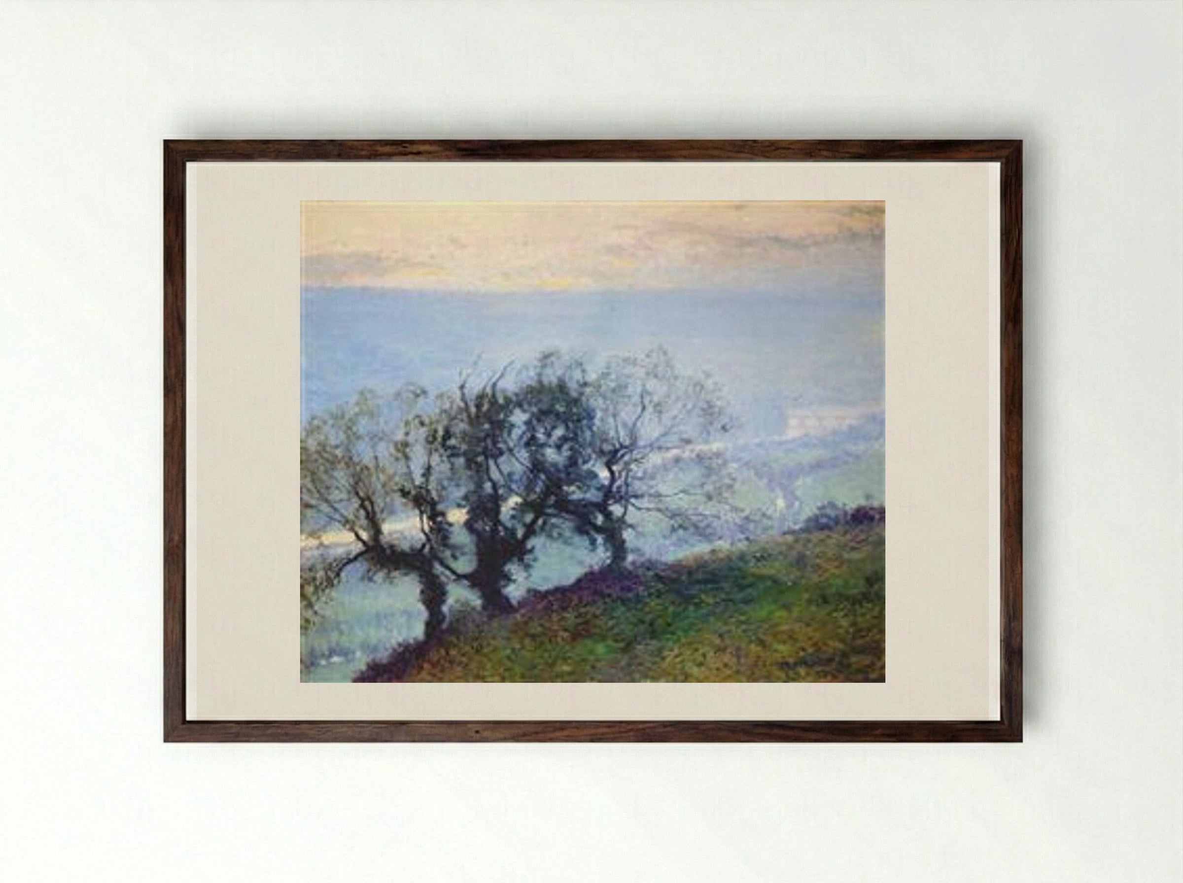 November Twilight - Guy Rose - Framed Print Dark Wood