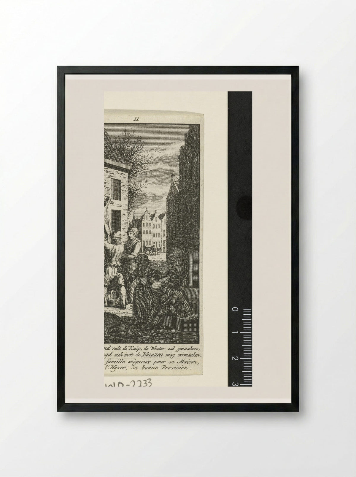 November: de slacht - Jan Caspar Philips - Framed Print Black