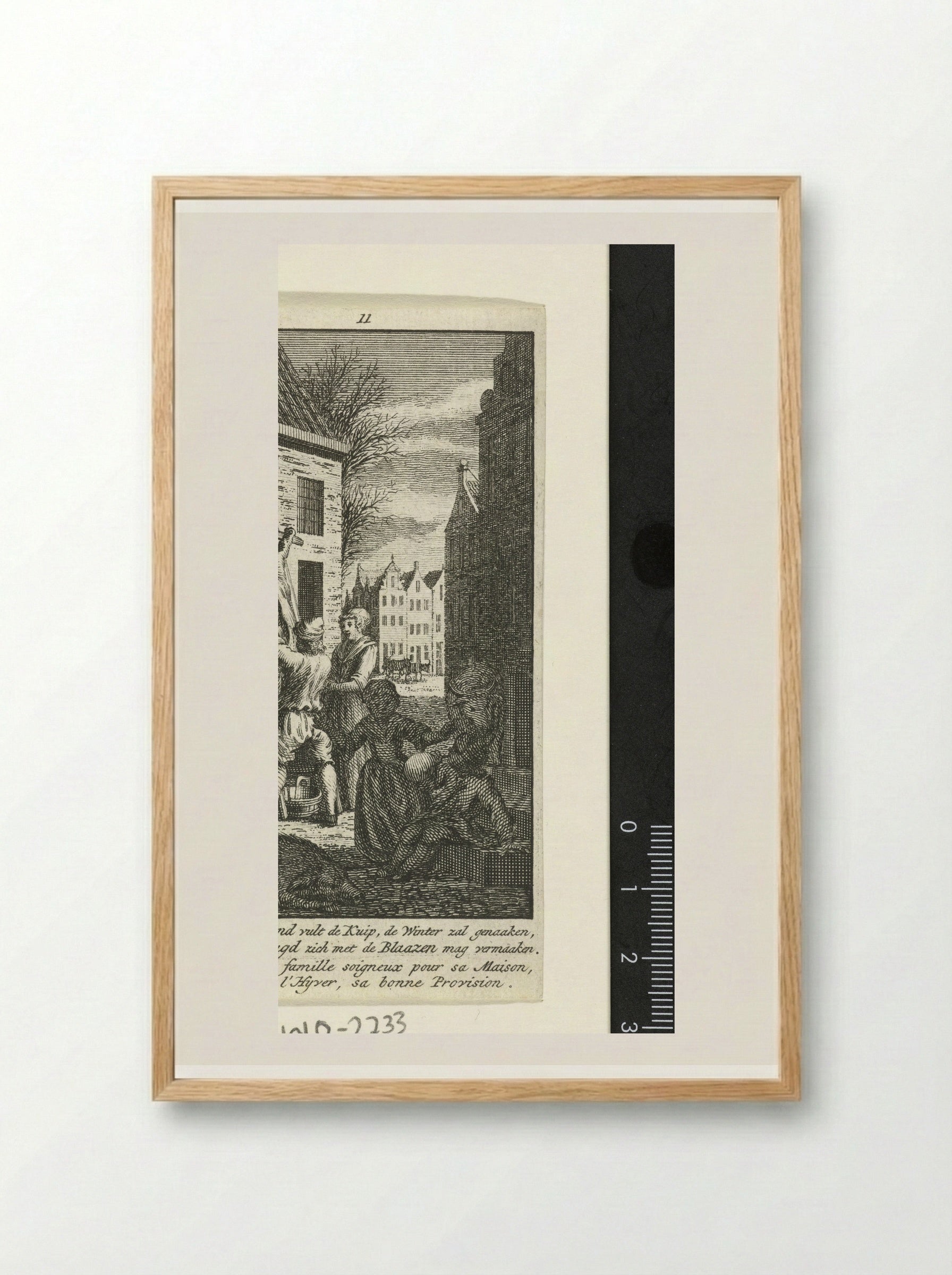 November: de slacht - Jan Caspar Philips - Framed Print Wood