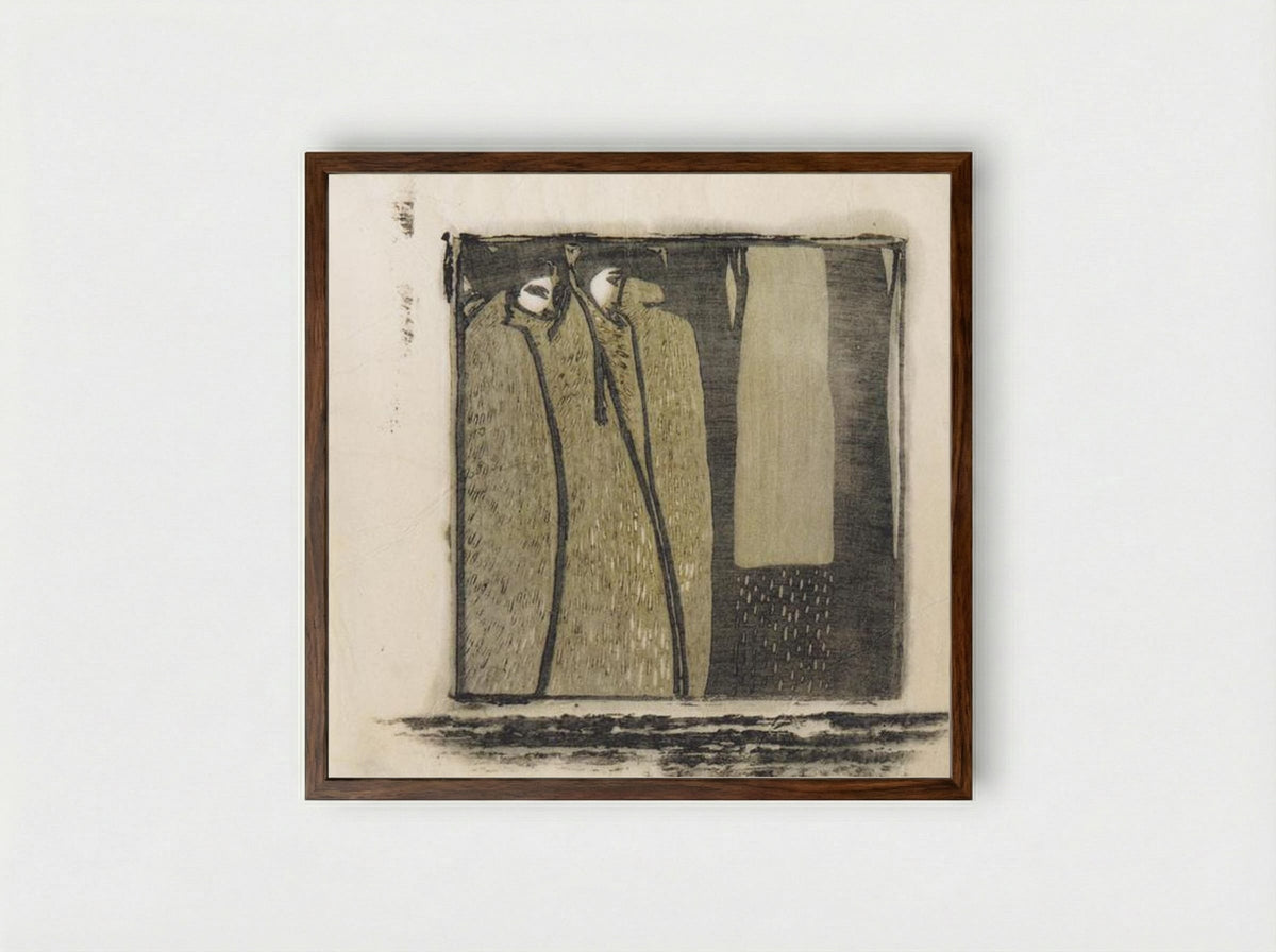 November - Koloman Moser - Framed Print Dark Wood