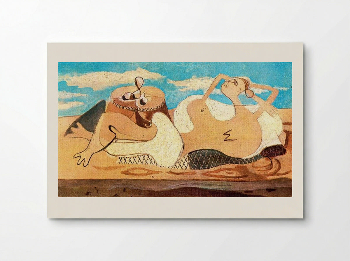Nude Reclining on the Pedestal - Georges Braque - Poster