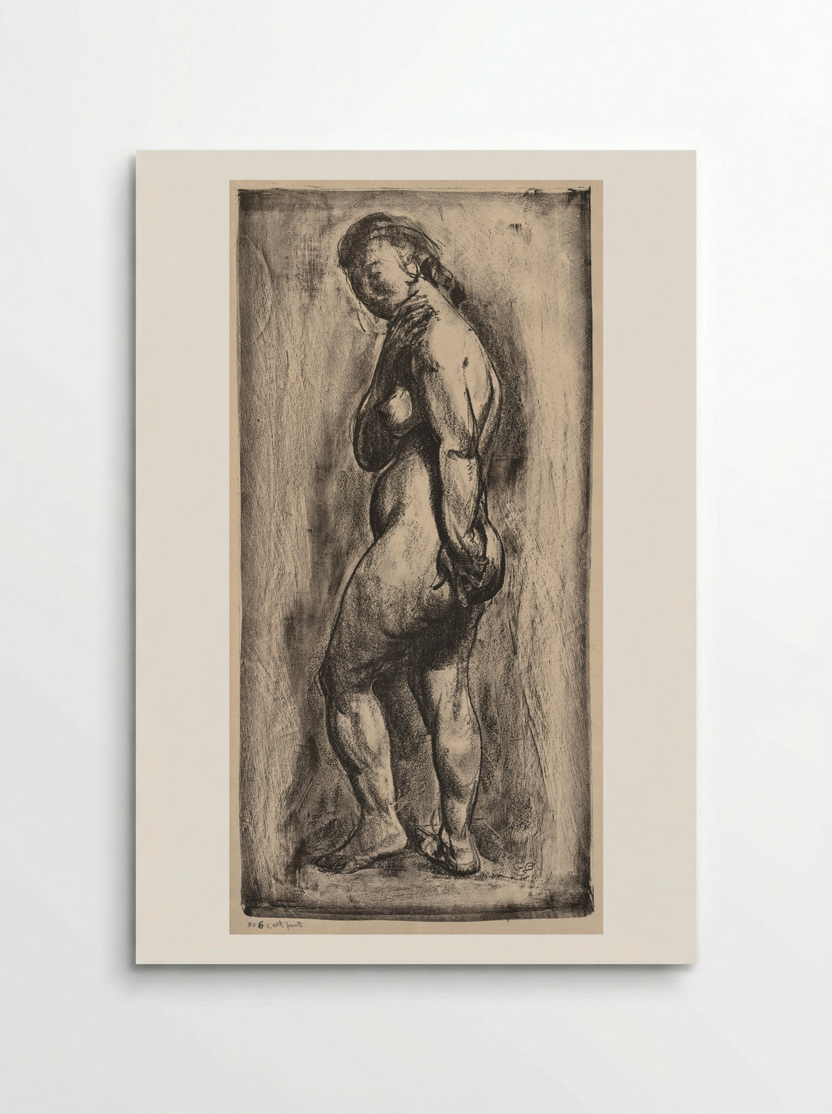 Nude Woman Standing, Side View - George Bellows - Poster