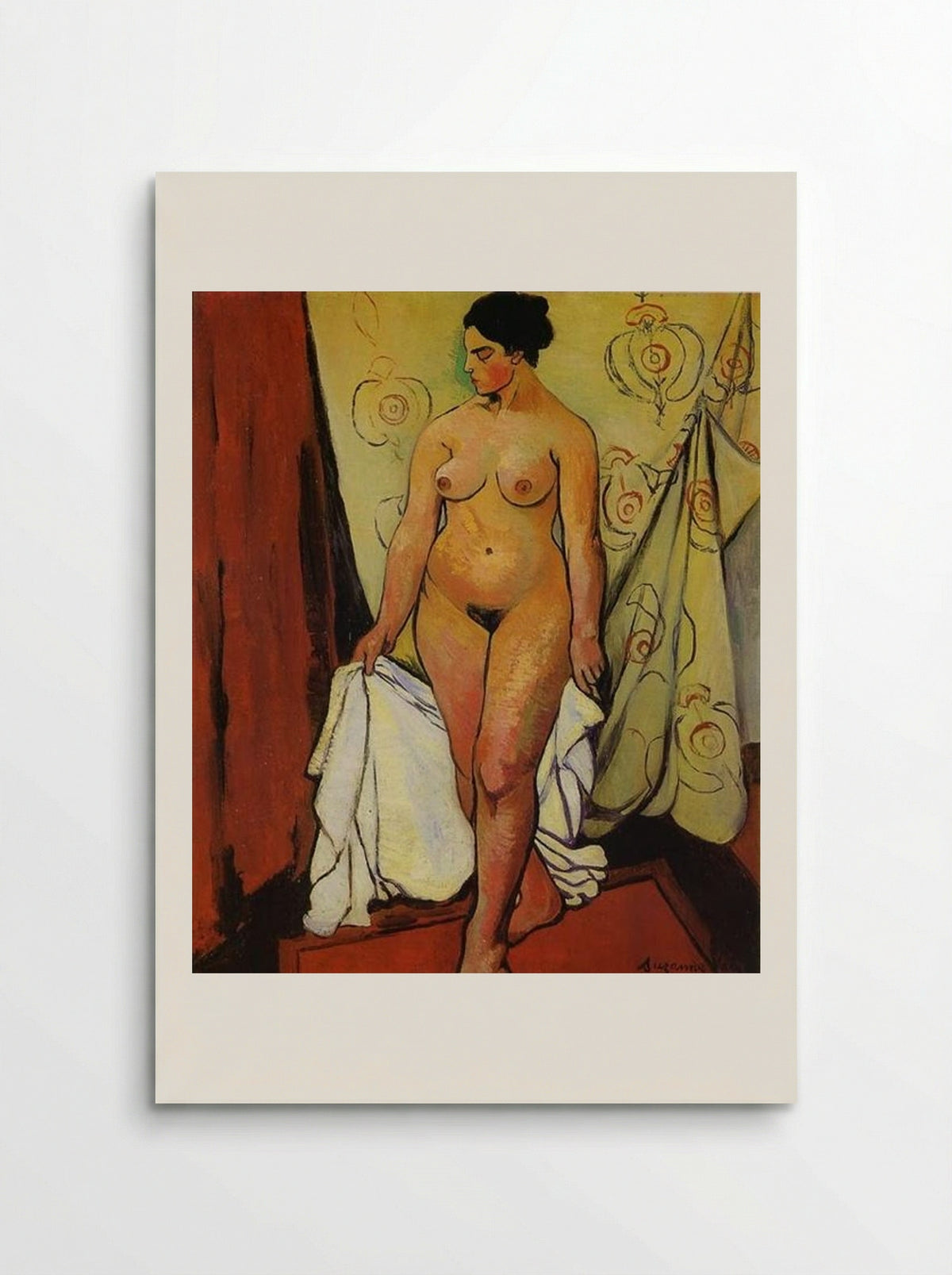 Nude Woman with Drapery - Suzanne Valadon - Poster