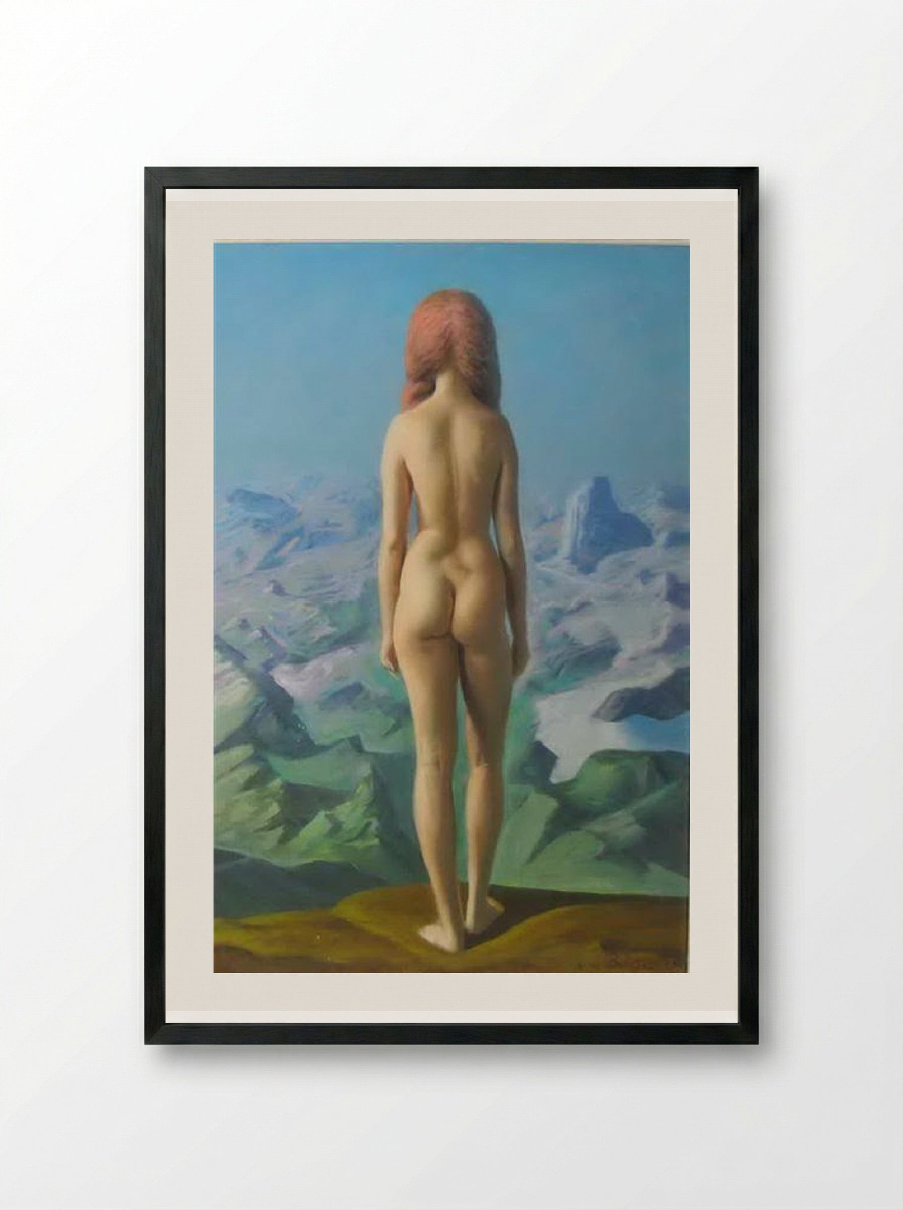 Nude on the Beach - Sabin Balasa - Framed Print Black