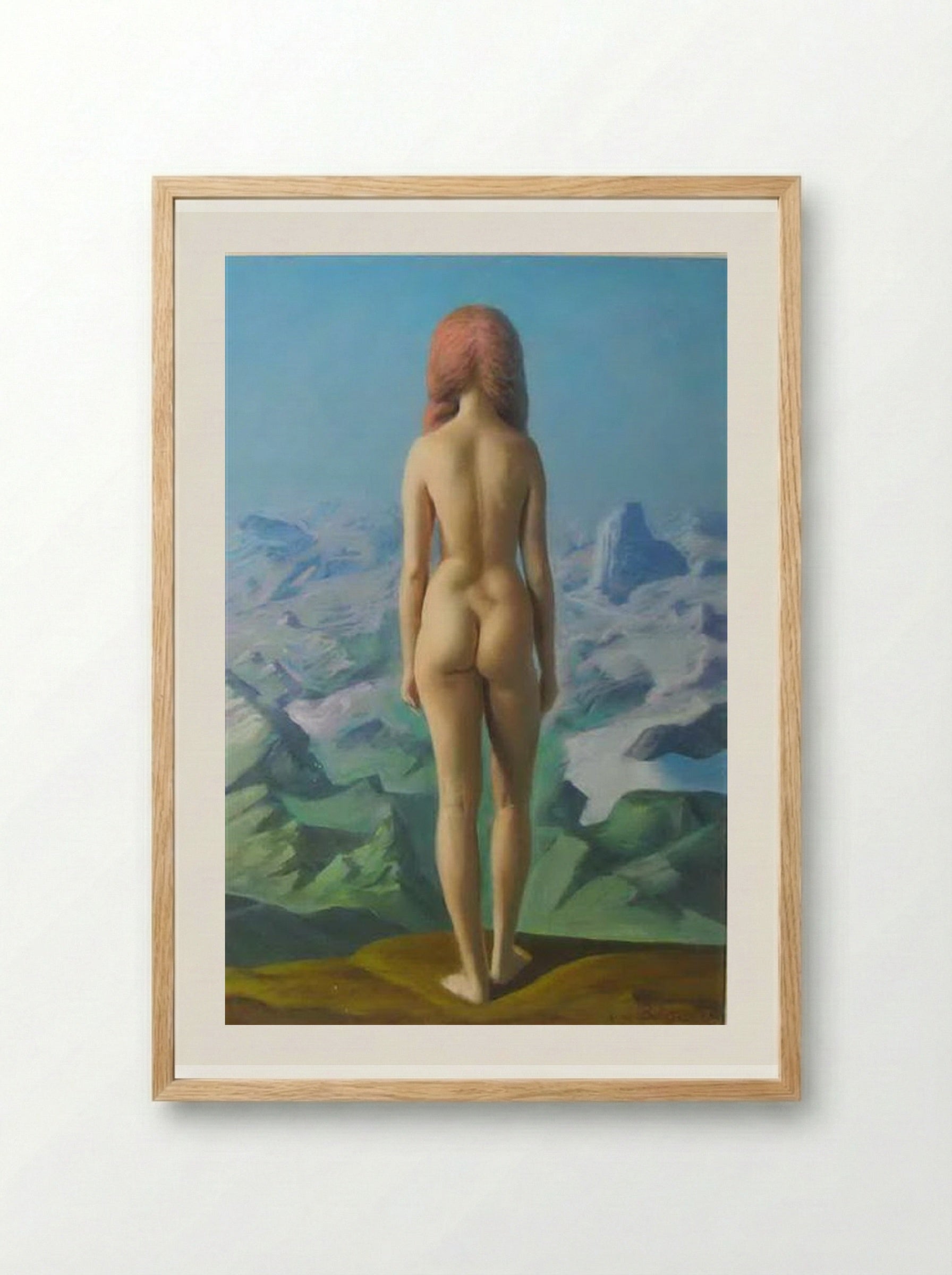 Nude on the Beach - Sabin Balasa - Framed Print Wood