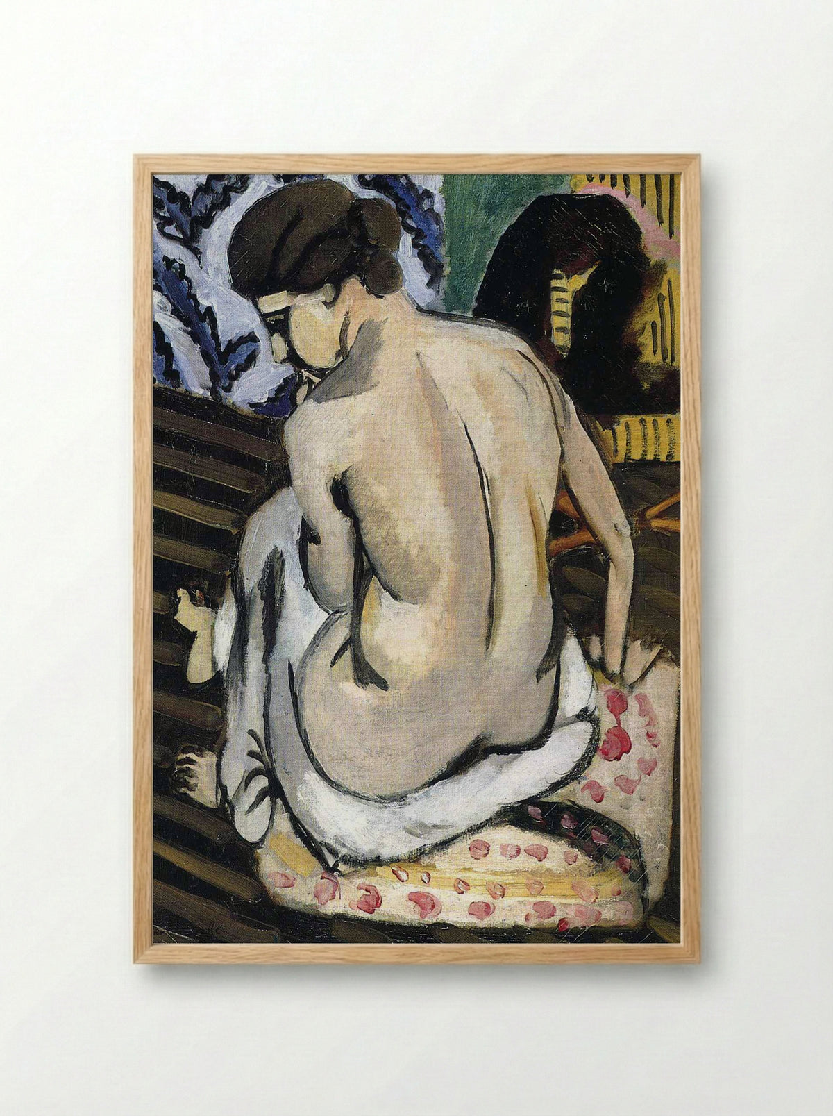 Nude's Back - Henri Matisse - Framed Print Wood