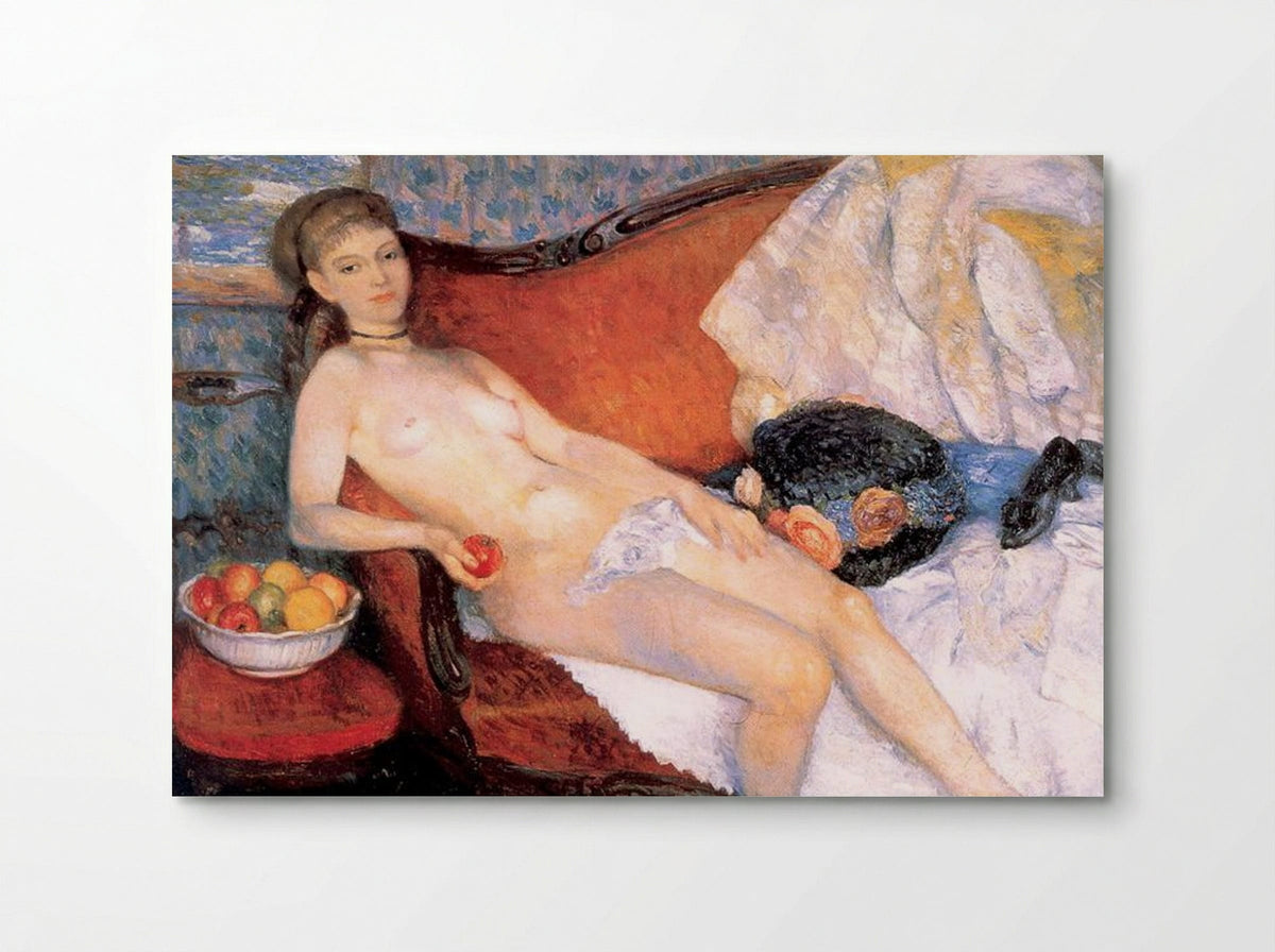 Nude with Apple - William James Glackens - Poster