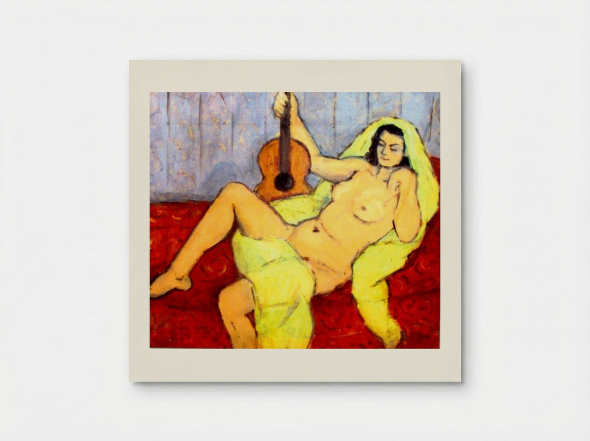 Nude with Guitar - Theodor Pallady - Poster
