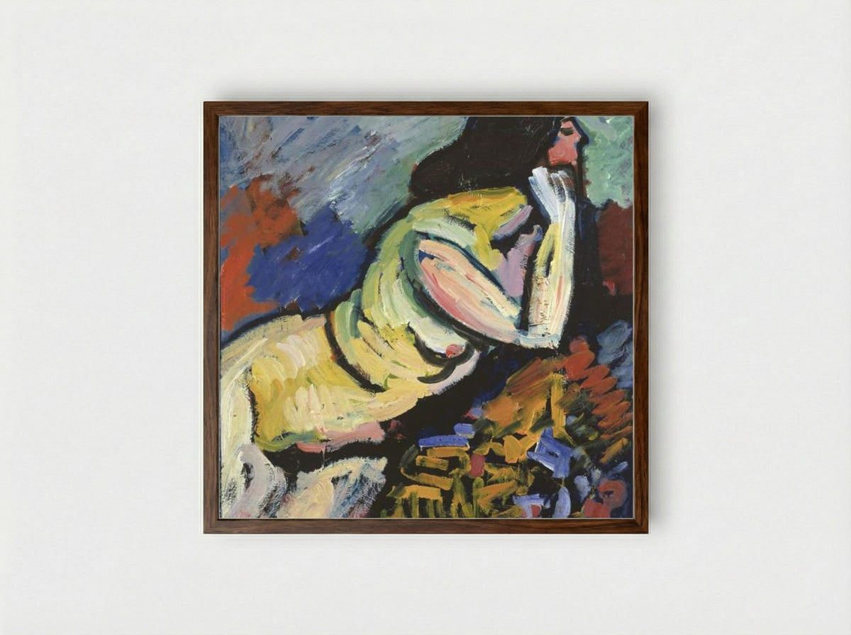 Nude - Alexej von Jawlensky - Framed Print Dark Wood