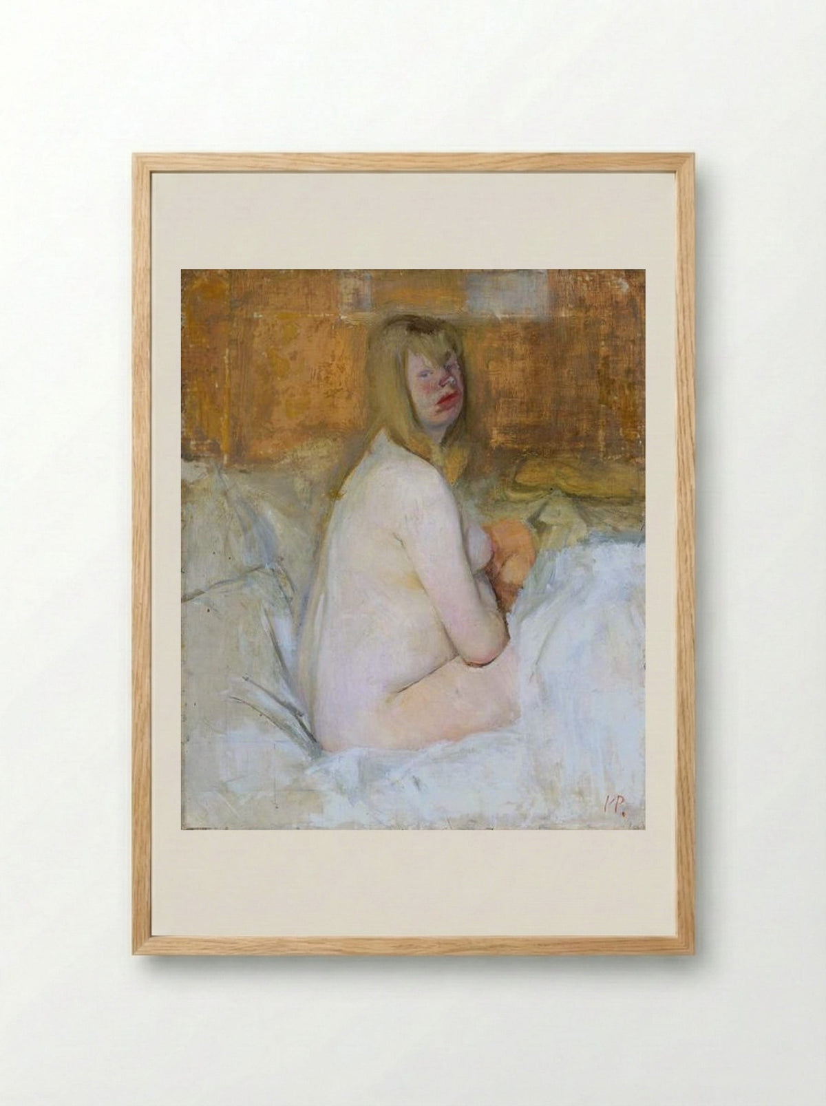 Nude - Victor Pasmore - Framed Print Wood