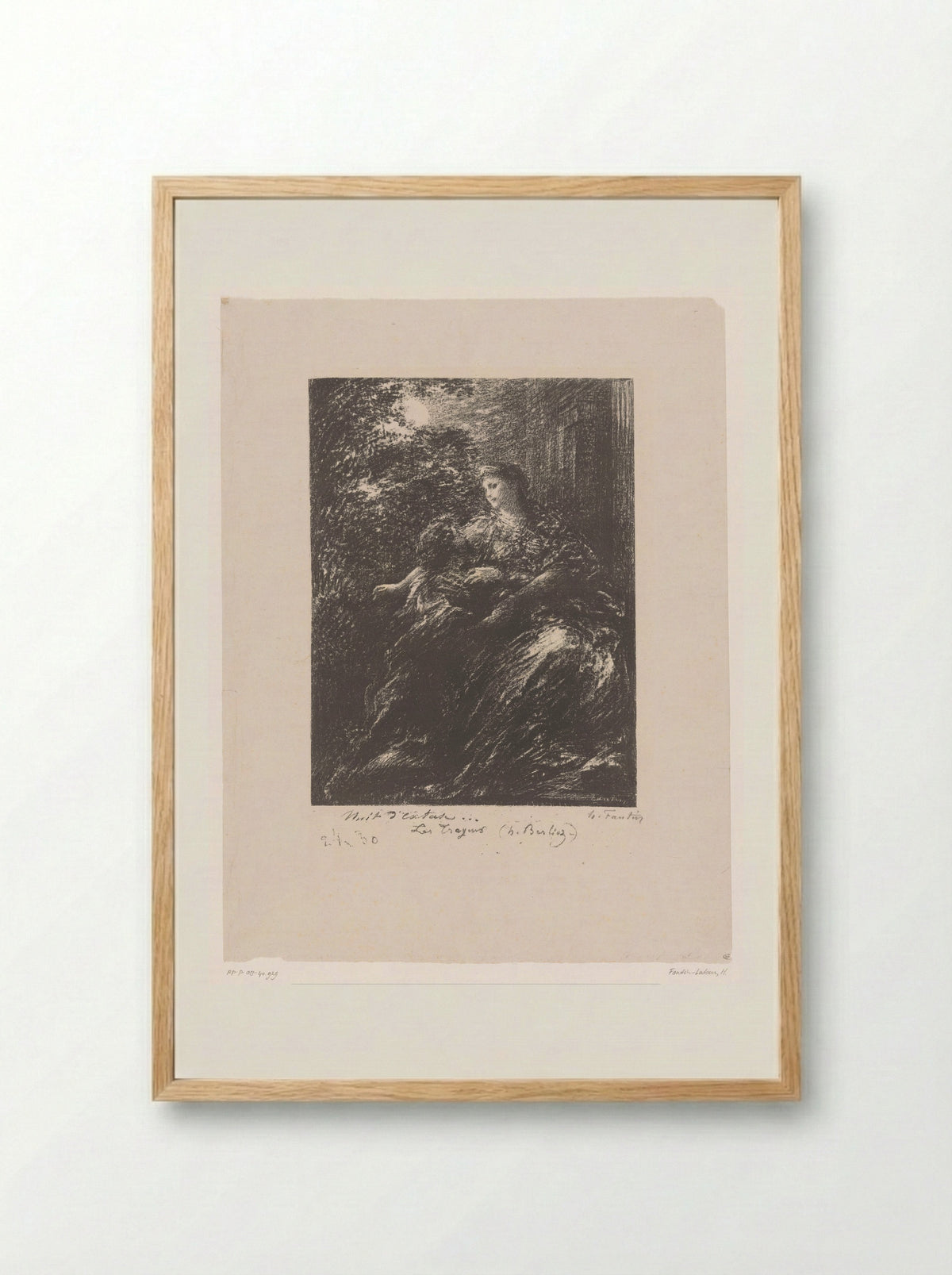Nuit d'extase (Dido and Aeneas) - Henri Fantin-Latour - Framed Print Wood