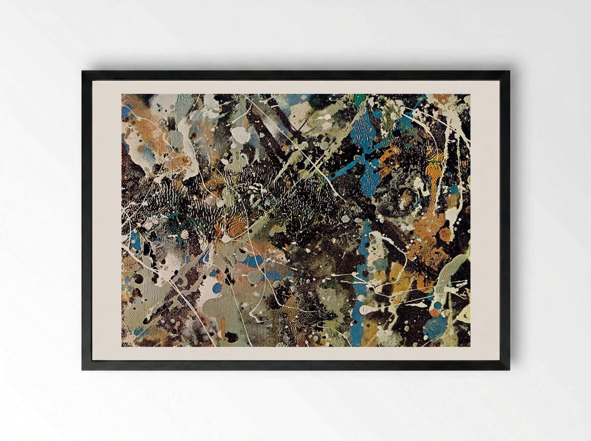 Number 1 (Lavender Mist) - Jackson Pollock - Framed Print Black