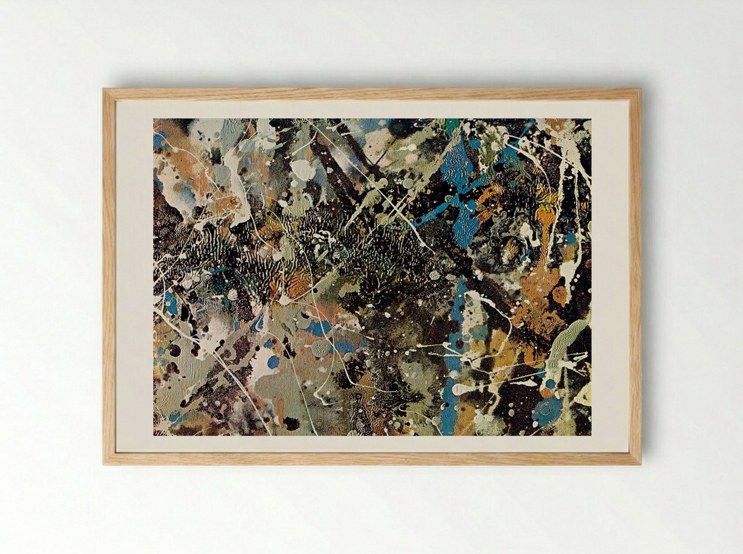 Number 1 (Lavender Mist) - Jackson Pollock - Framed Print Wood