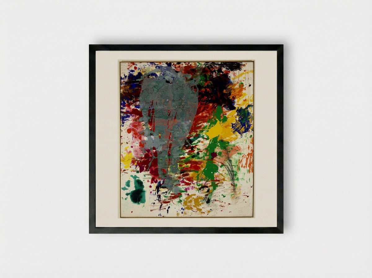 Number 1 - Morris Louis - Framed Print Black