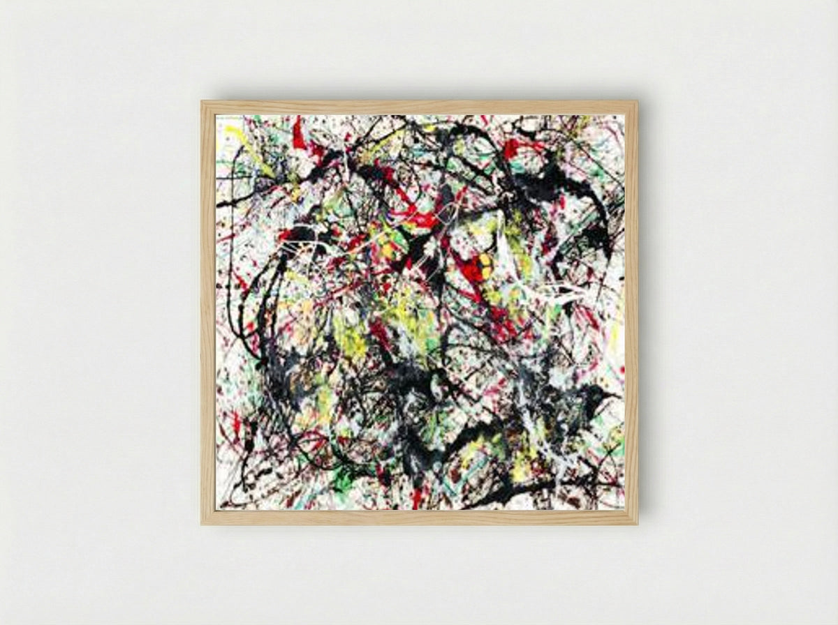 Number 48 - Jackson Pollock - Framed Print Wood