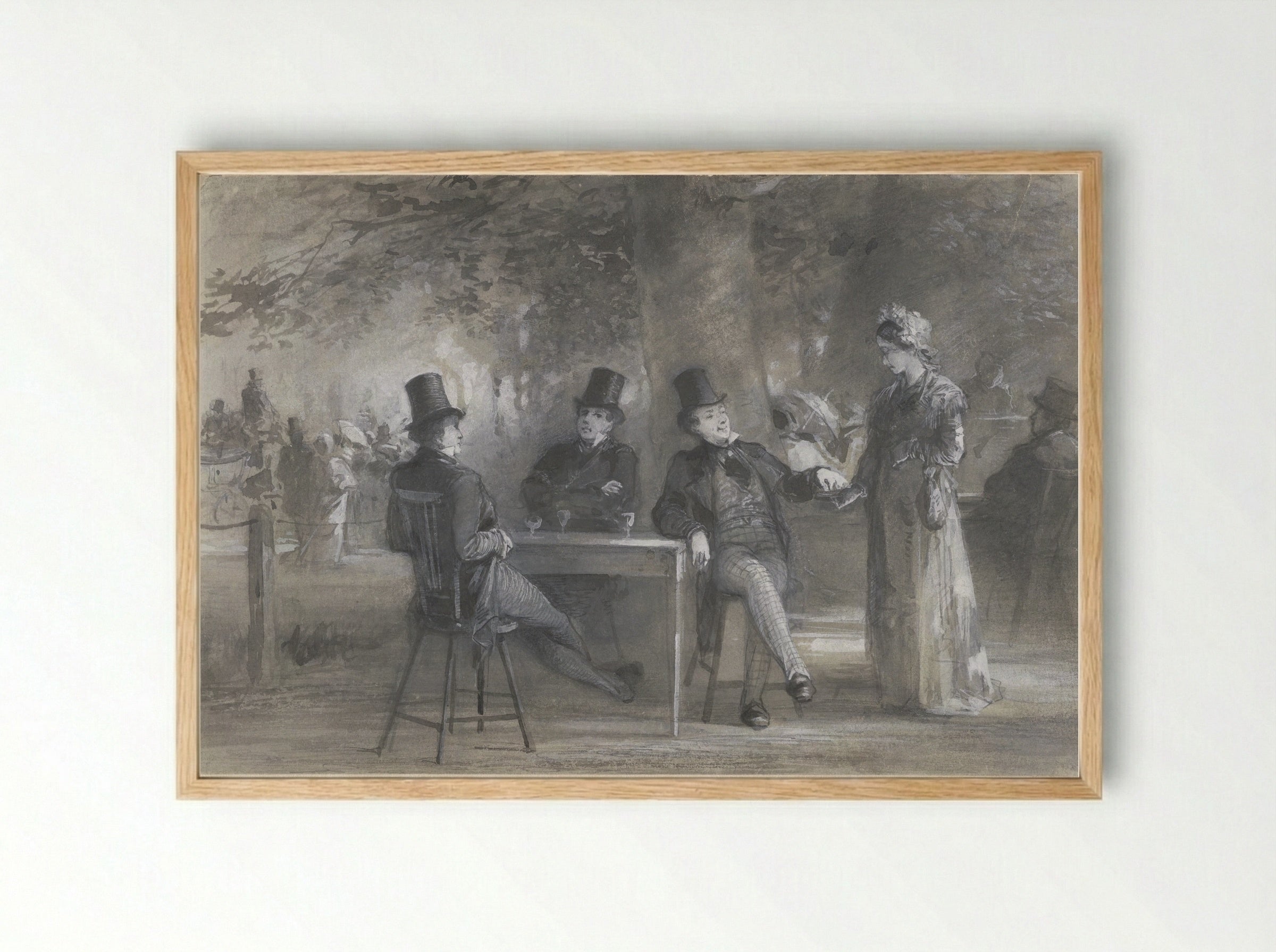 Nurks in de Haarlemmerhout - Ferdinand Carl Sierich - Framed Print Wood