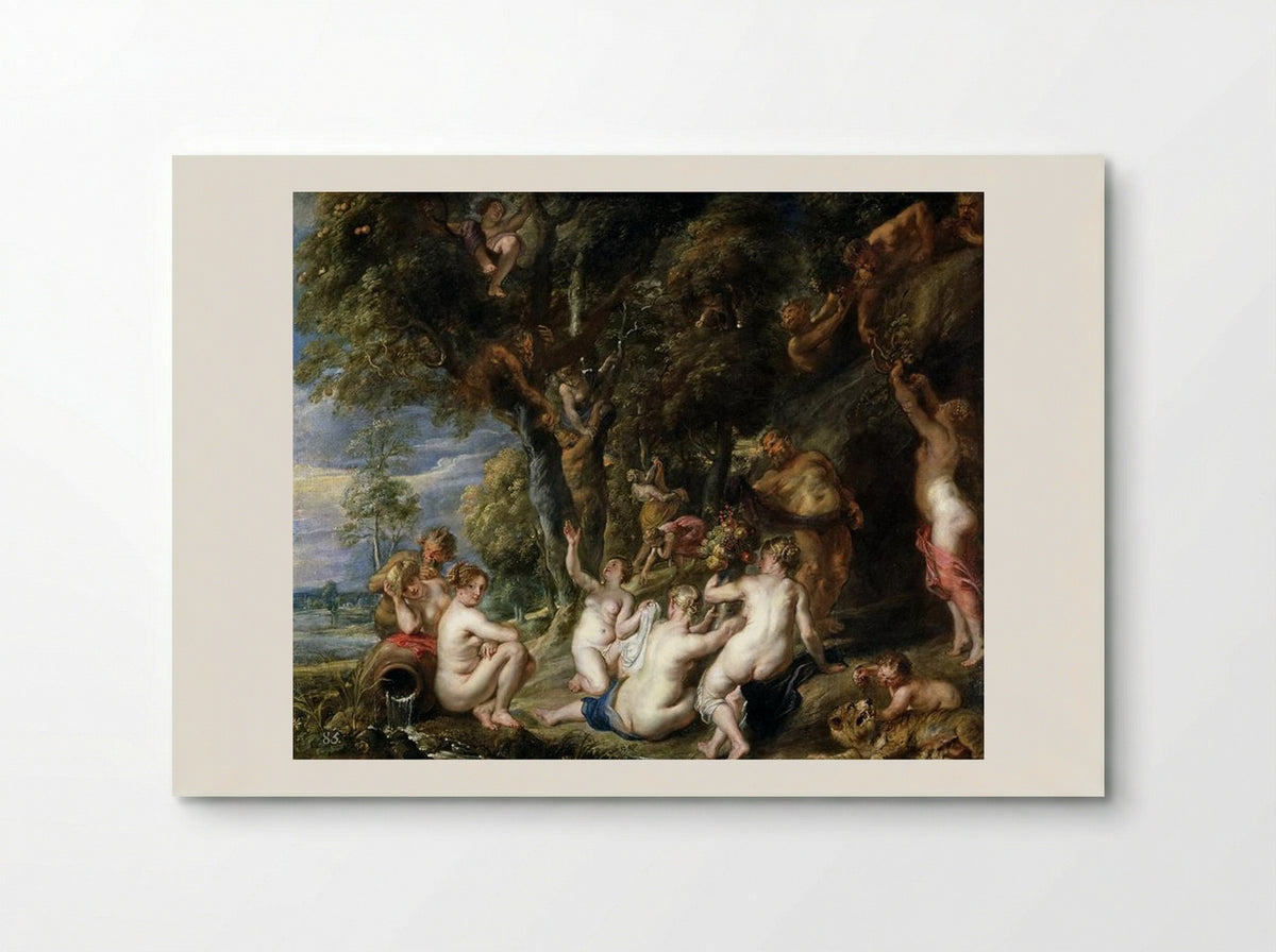 Nymphs and Satyrs - Peter Paul Rubens - Poster