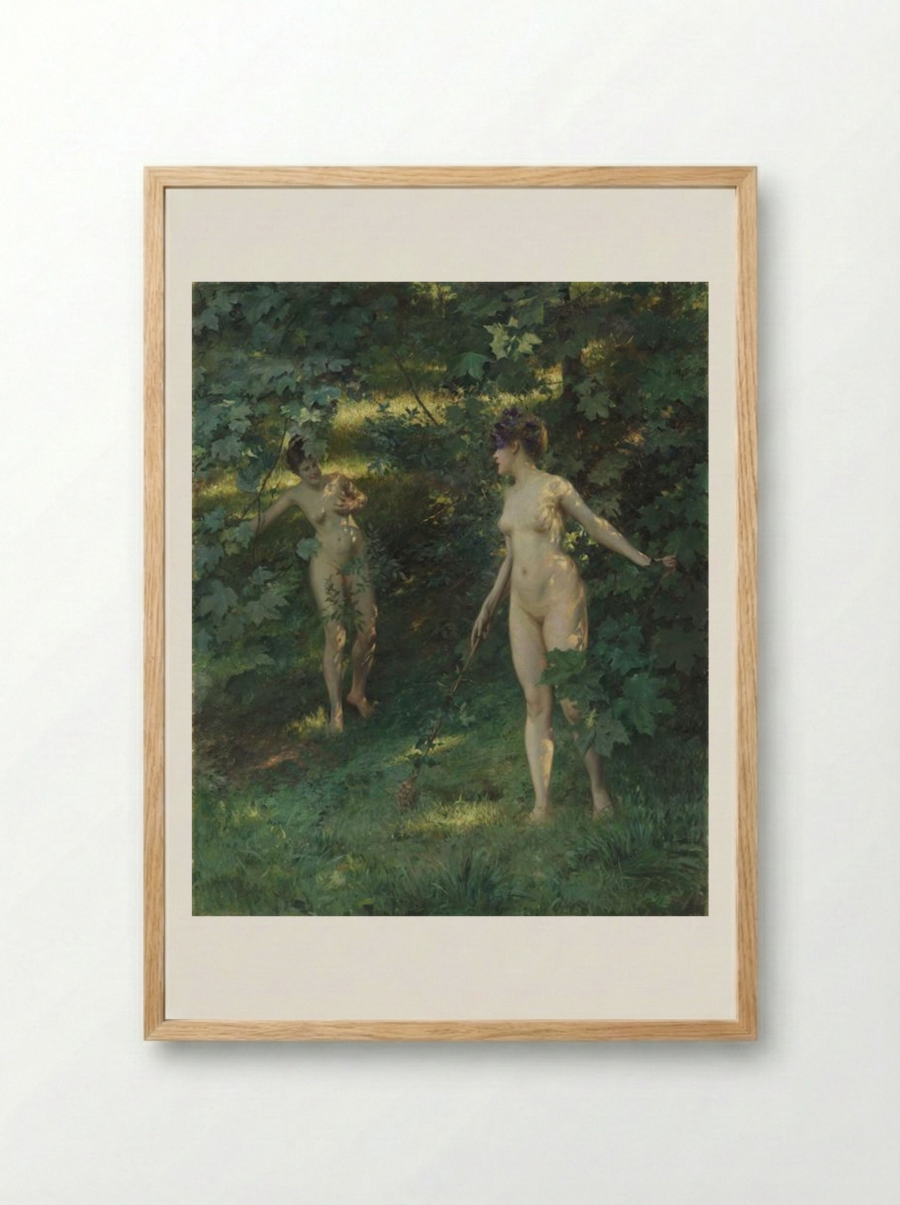 Nymphs of Nysa - Julius LeBlanc Stewart - Framed Print Wood