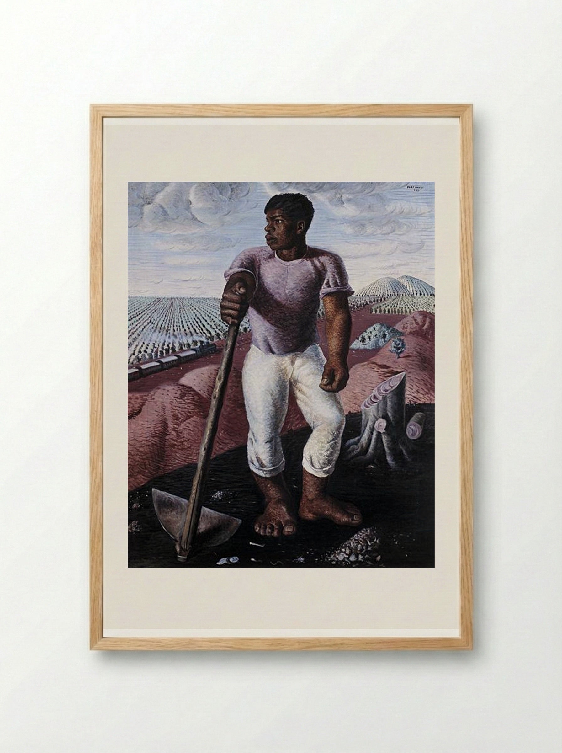 O Lavrador de Café - Candido Portinari - Framed Print Wood