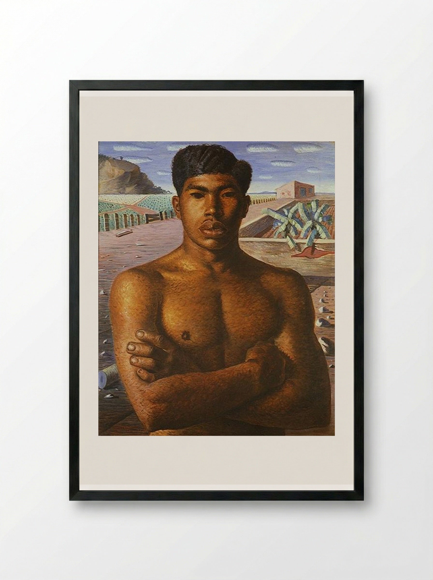 O Mestiço - Candido Portinari - Framed Print Black