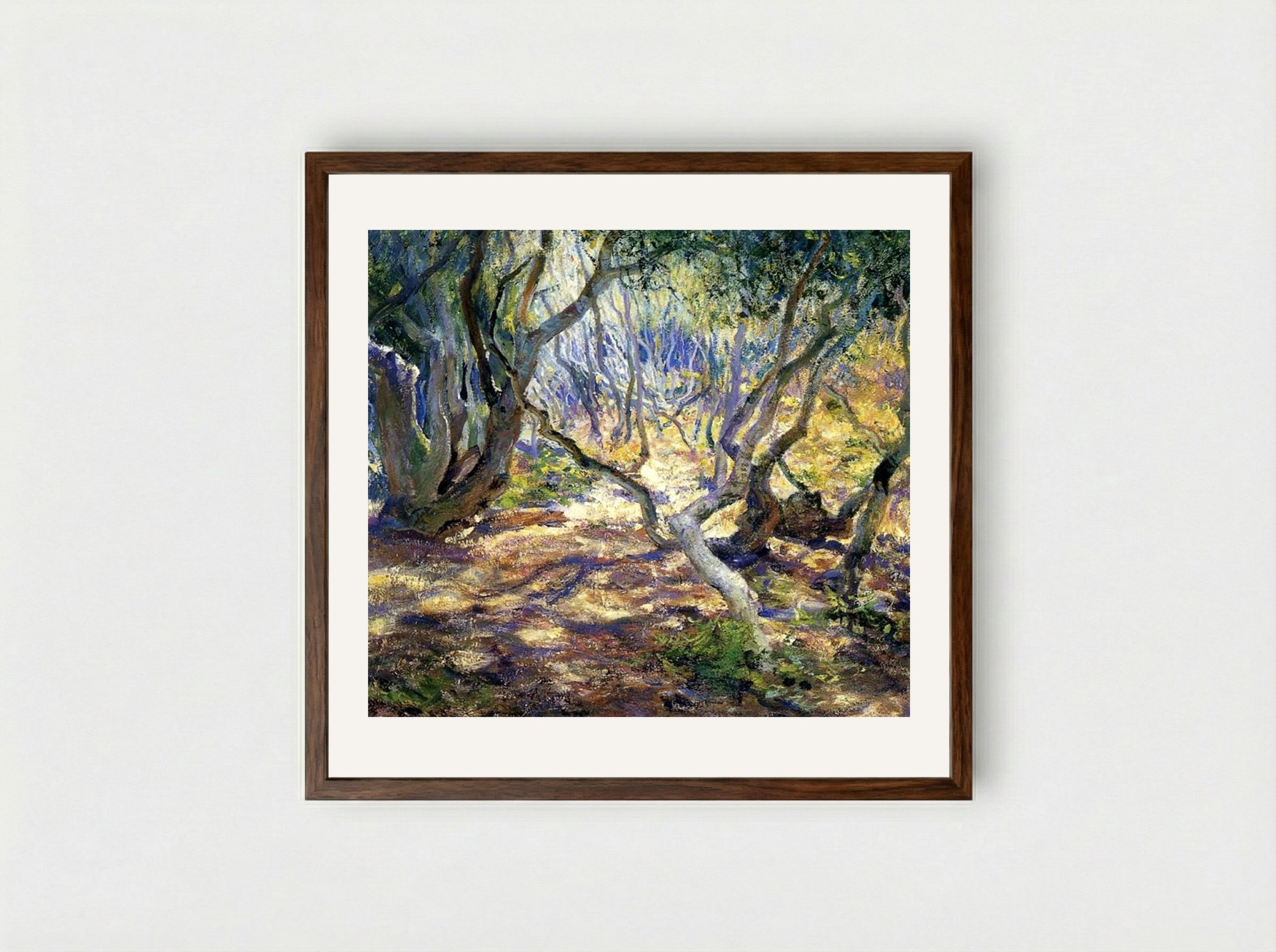 Oak Grove, Carmel - Guy Rose - Framed Print Dark Wood
