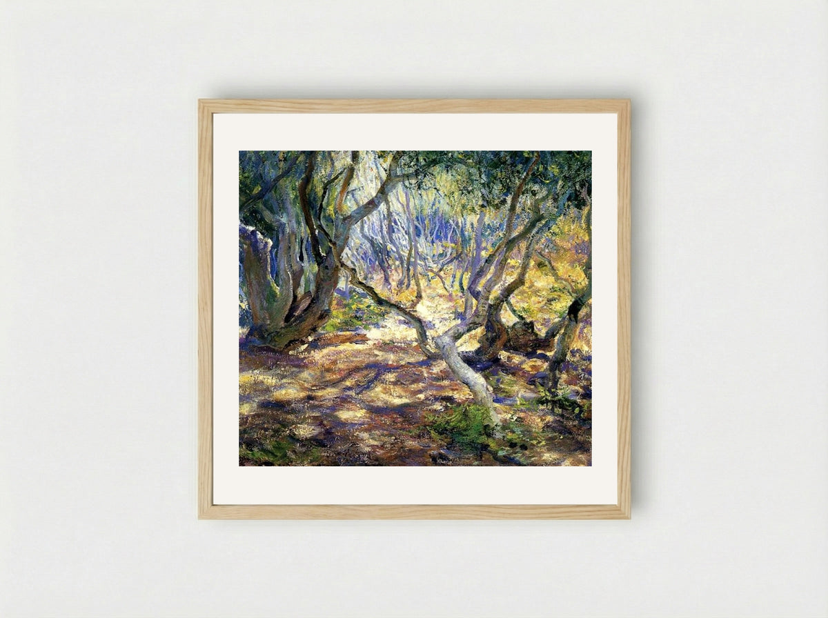 Oak Grove, Carmel - Guy Rose - Framed Print Wood