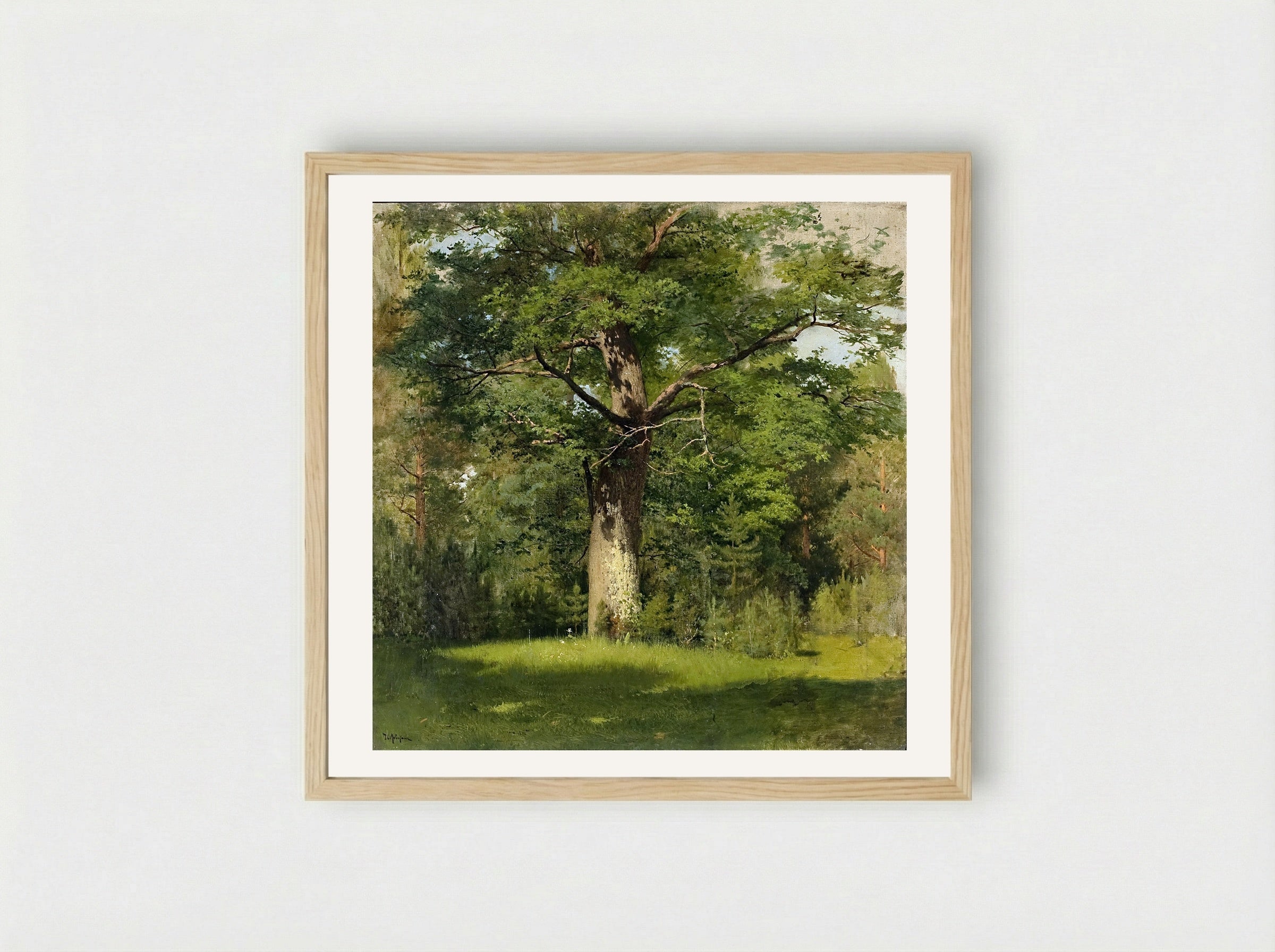 Oak - Isaac Levitan - Framed Print Wood