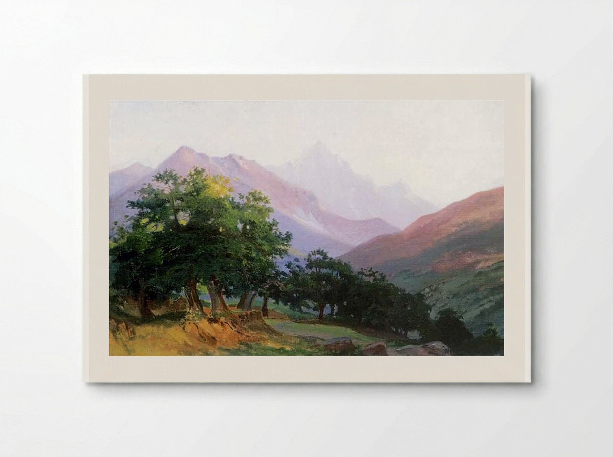 Oaks in the mountains of Carrara - Nikolai Ge - Poster