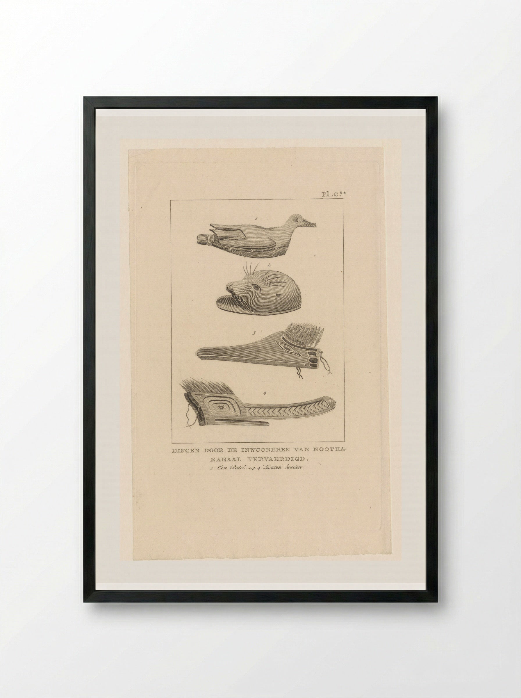 Objects from Nootka Sound - Diverse vervaardigers - Framed Print Black
