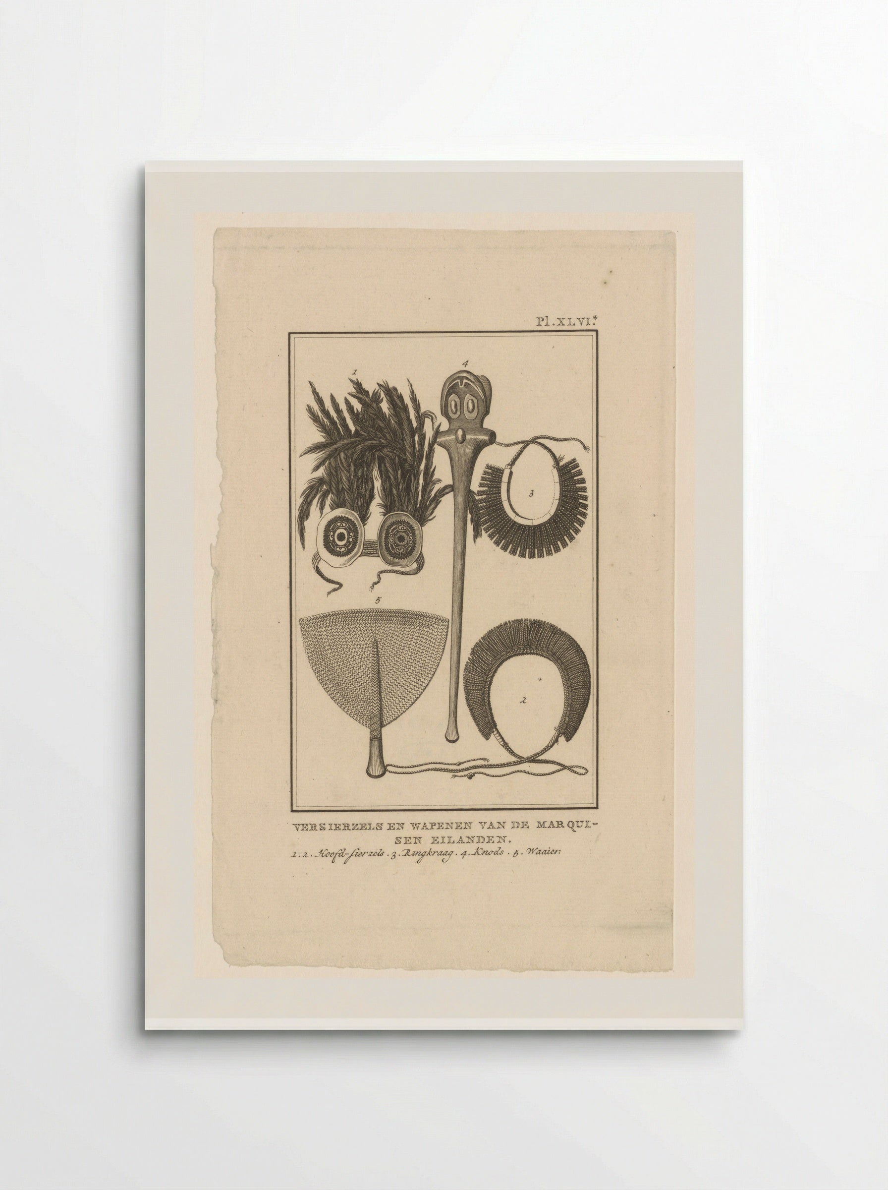 Objects from the Marquesas Islands - Diverse Vervaardigers - Poster