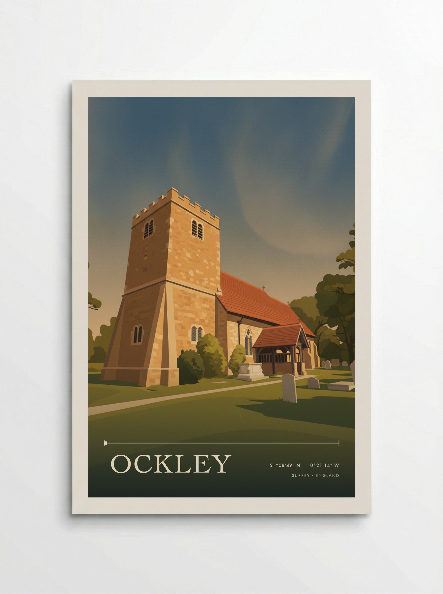 Ockley Surrey England Travel Poster - Poster