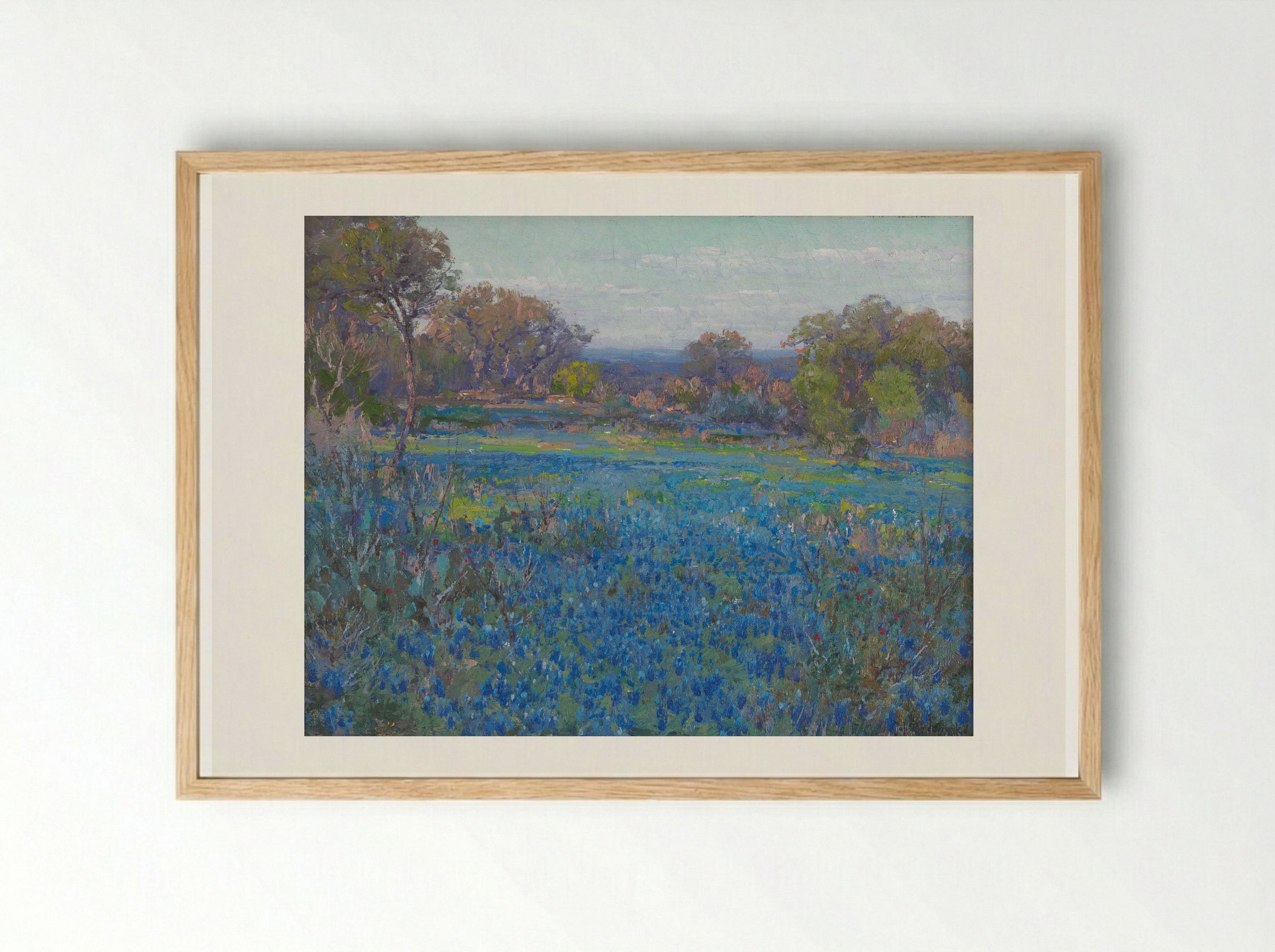 October Sunlight - Robert Julian Onderdonk - Framed Print Wood