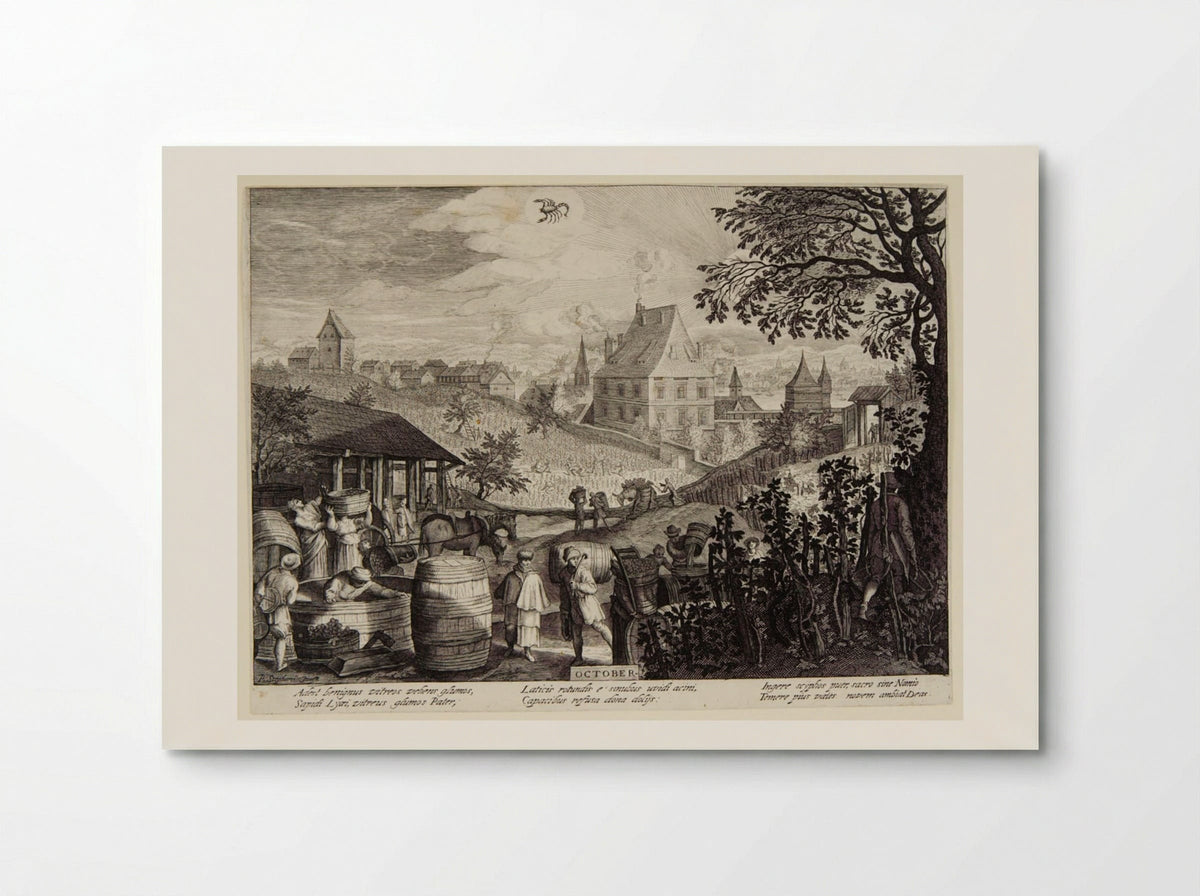 October - Aegidius Sadeler II - Poster